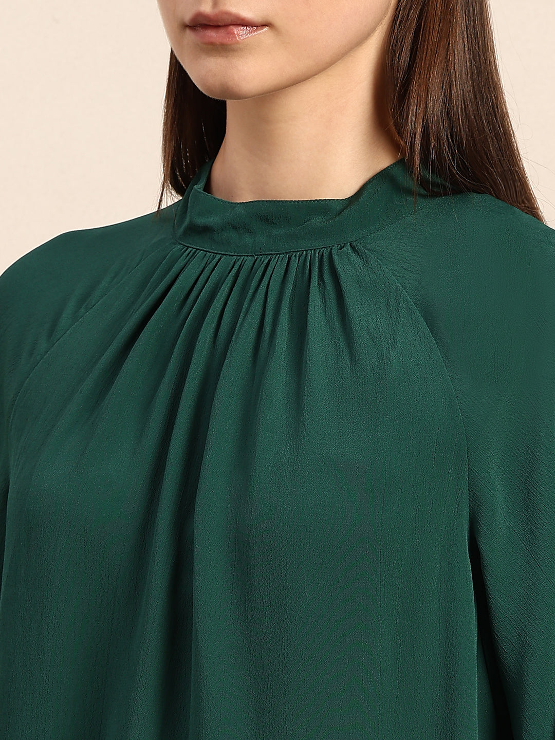 Green Short Sleeves Top