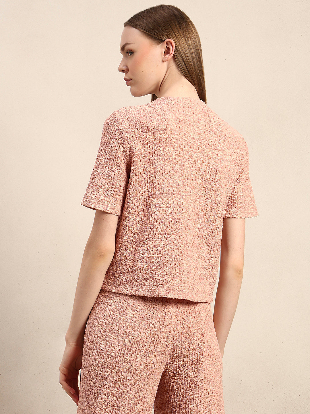 Tweed Buttoned Top
