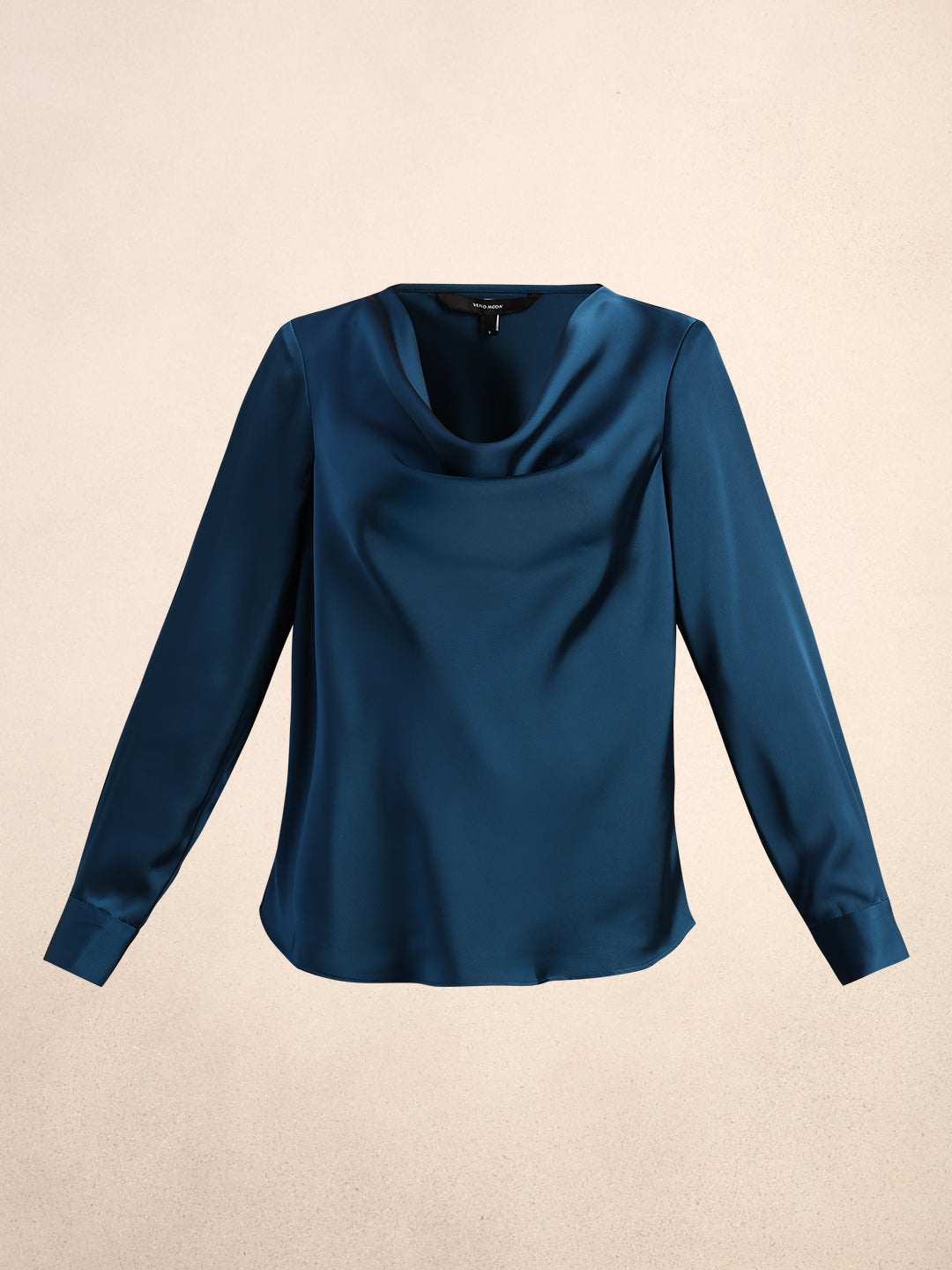 Cowl Neck Satin Top
