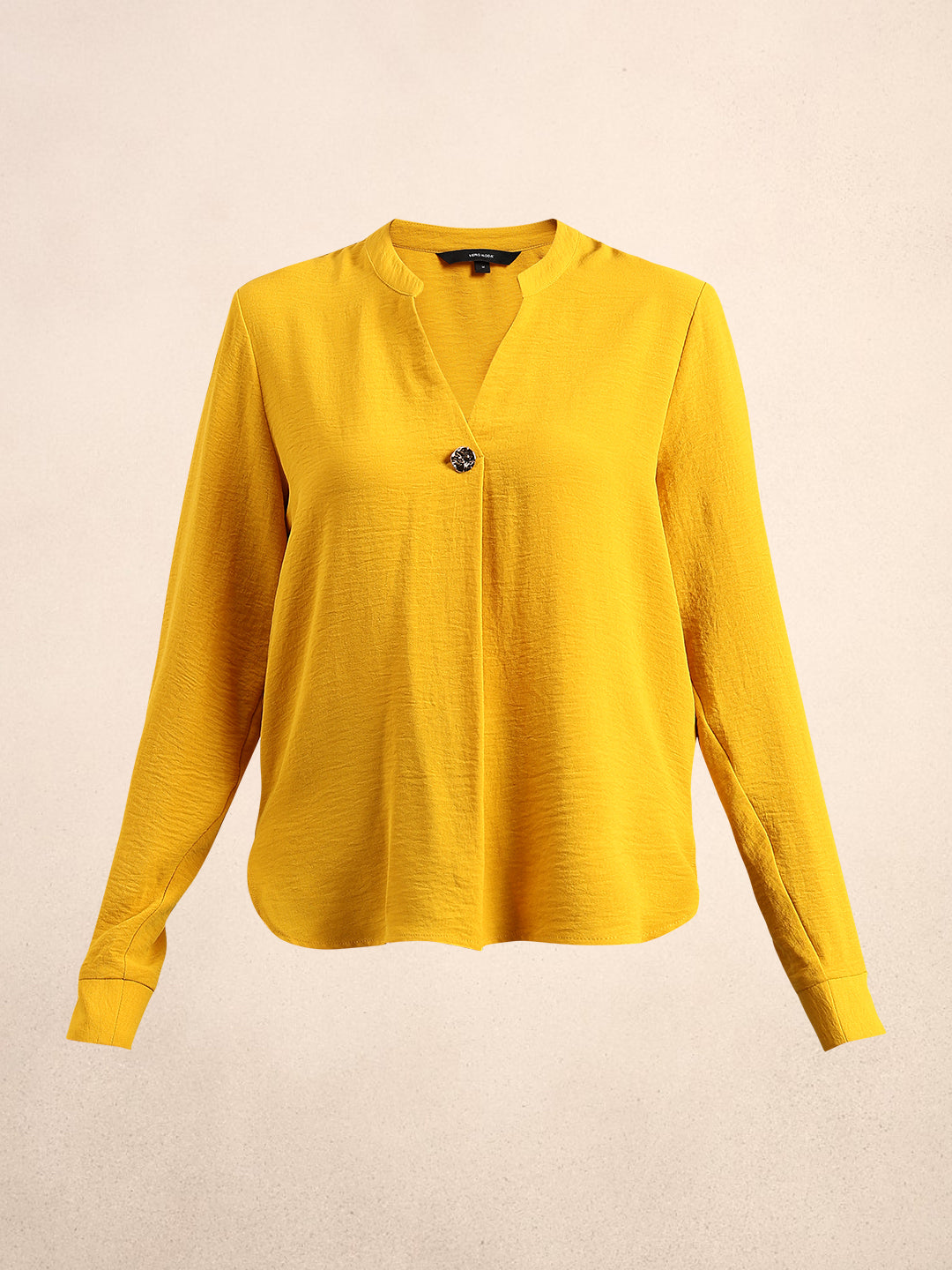 Yellow Regular Fit Top