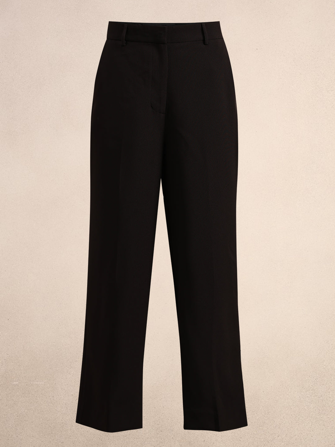 Black High Rise Tailored Pants