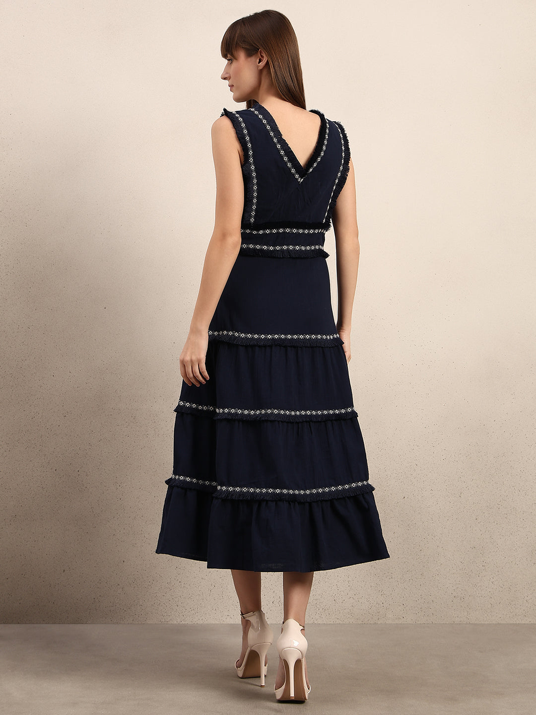 Tiered Sleeveless Maxi Dress