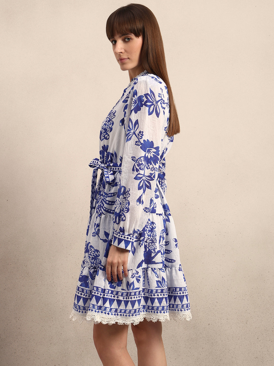 Floral Tiered Mini Dress