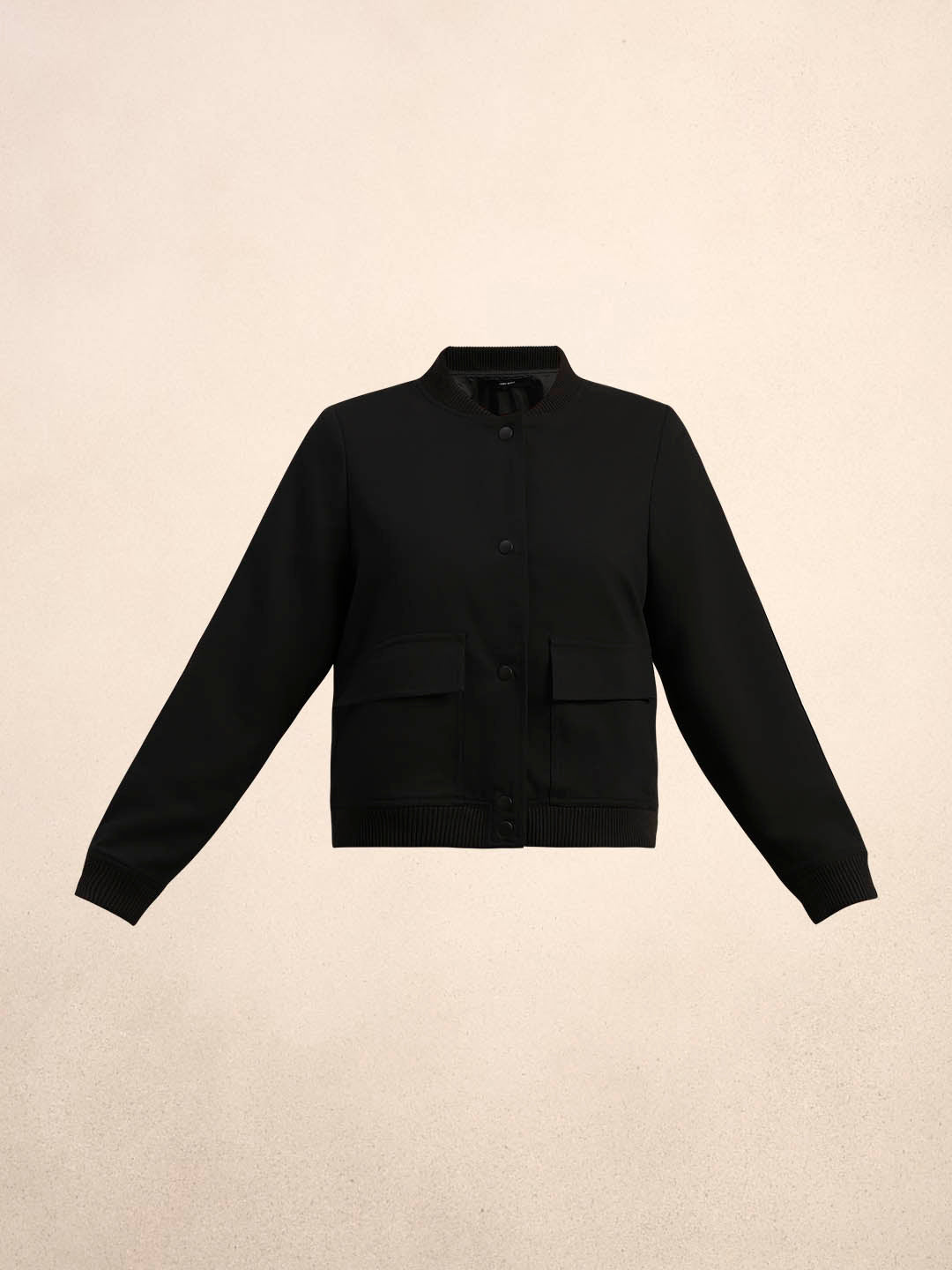 Black Utility Bomber Jacket