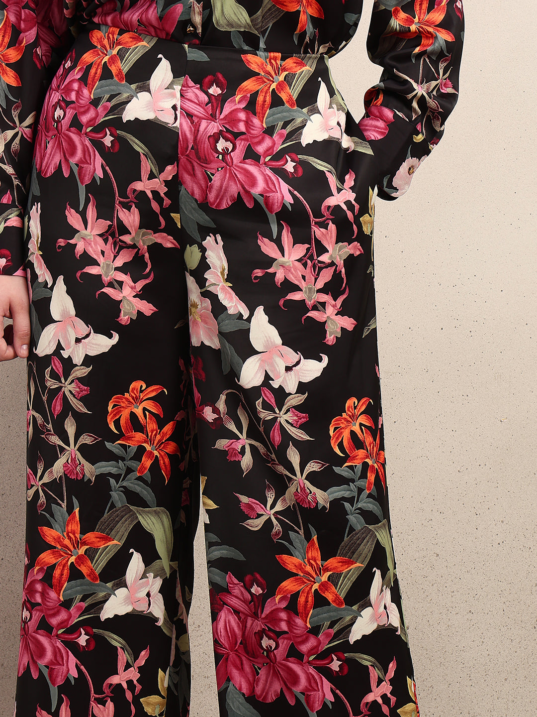 CURVE Floral Wide Leg Pants