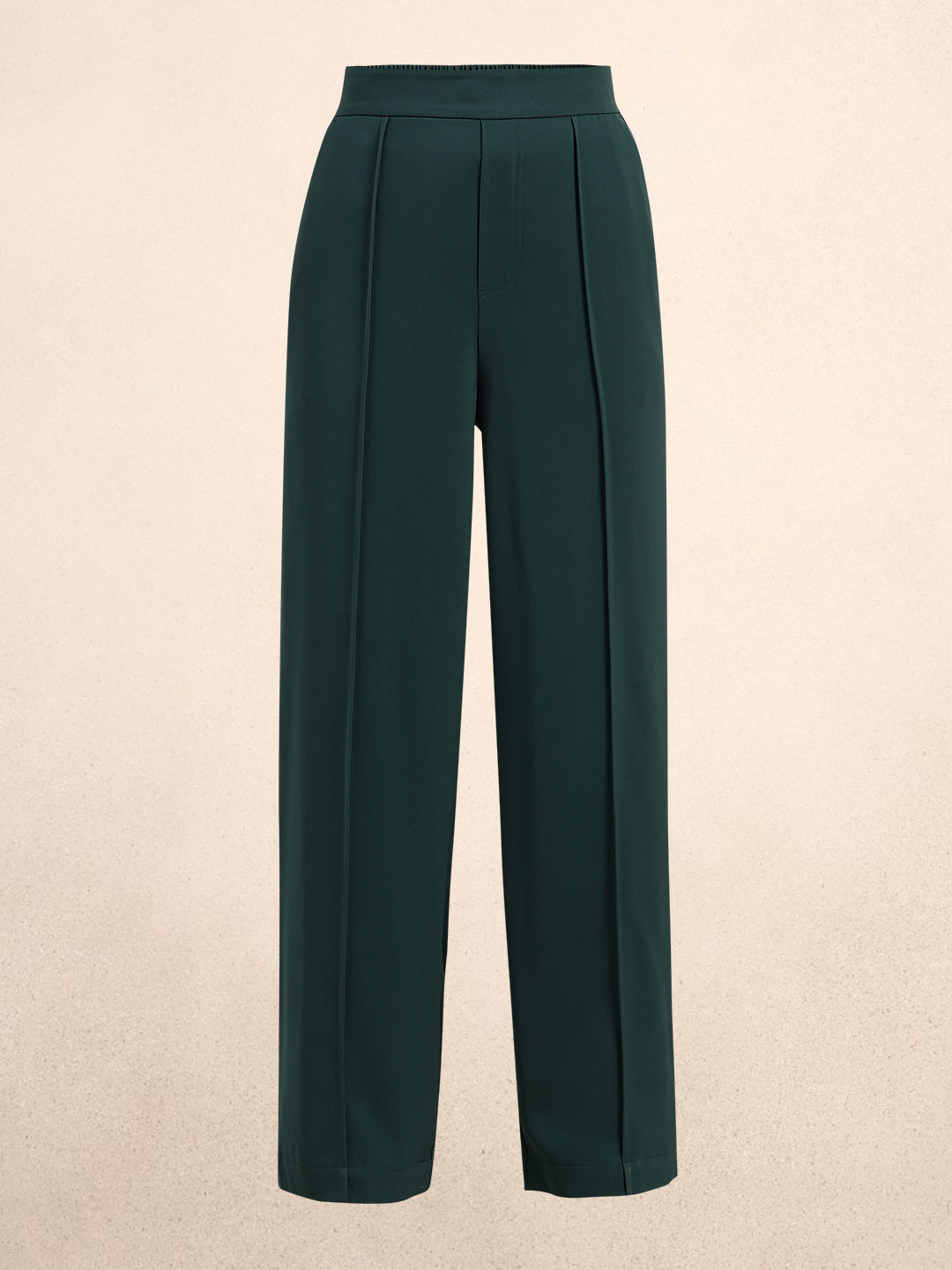 Dark Green Ankle Length Pants
