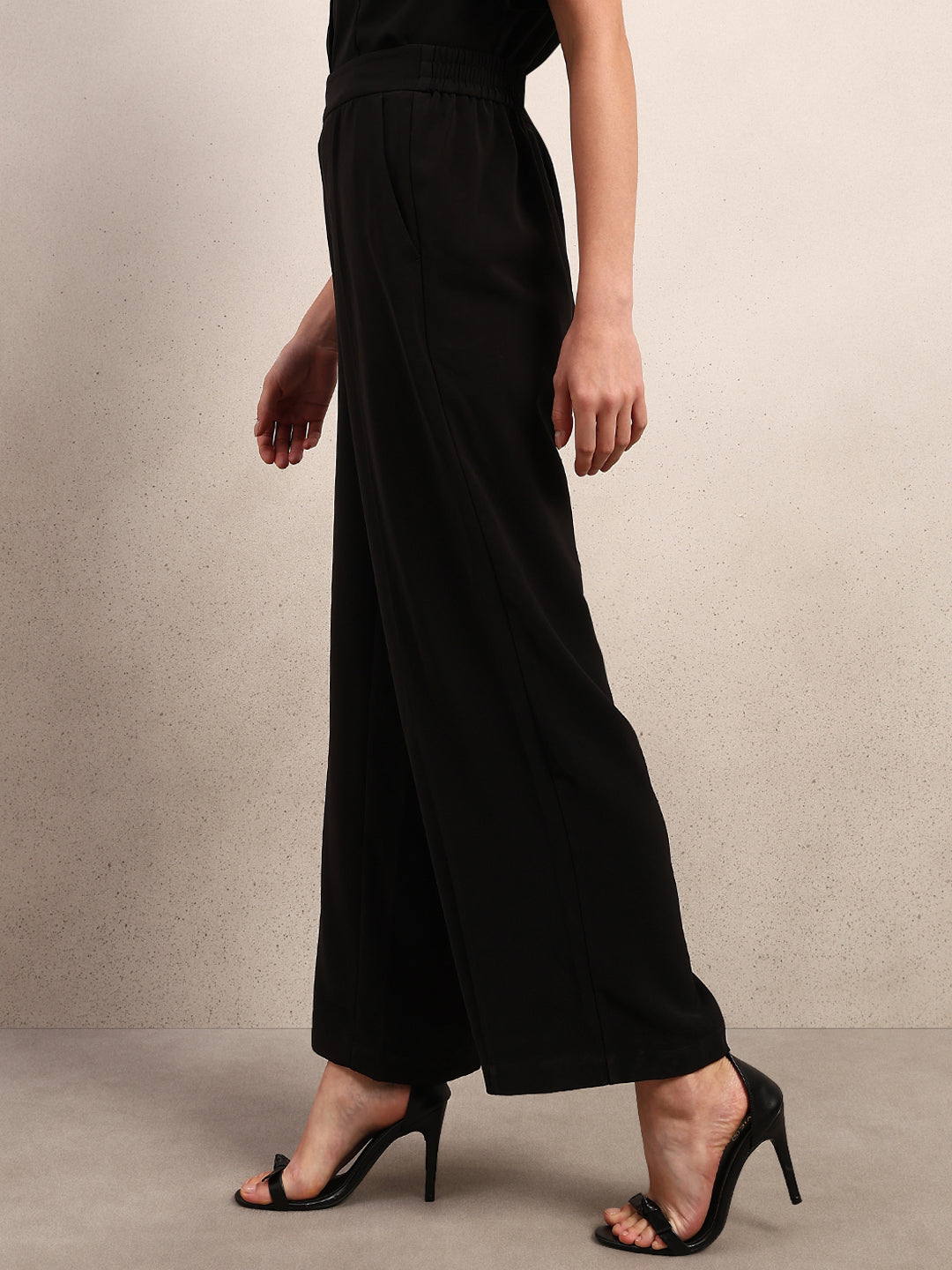 Black Ankle Length Pants