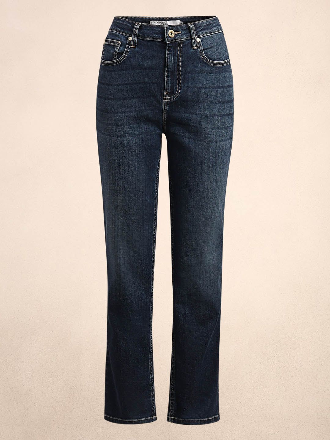 Blue Mid Rise Slim Fit Jeans