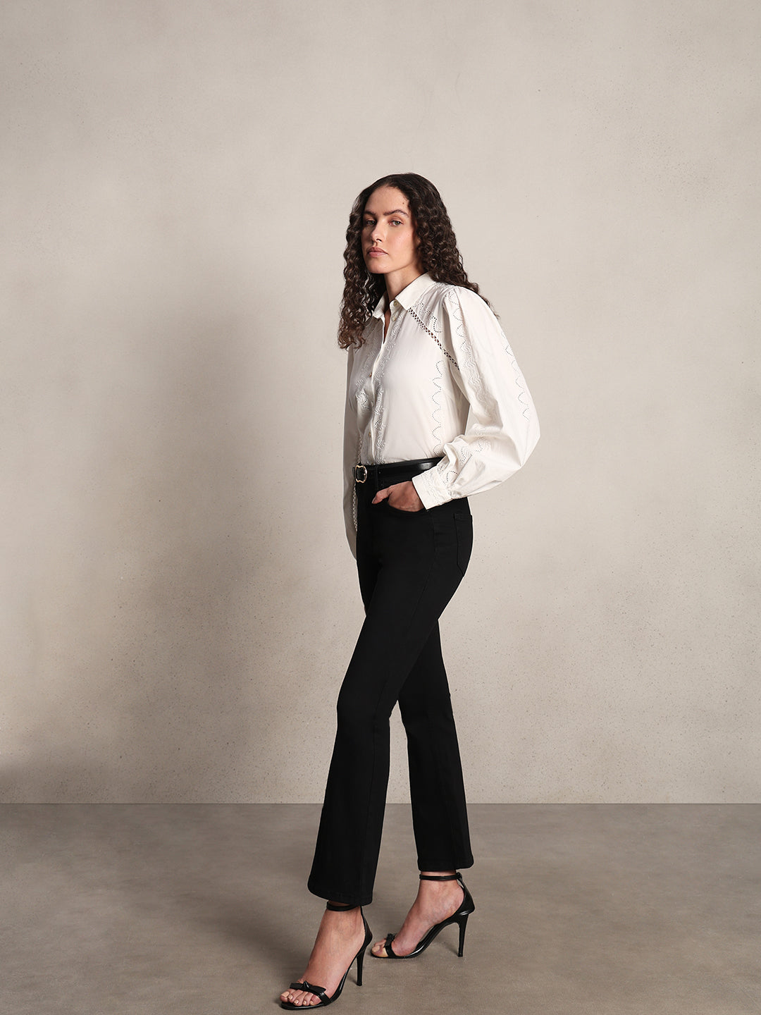 High Rise Bootcut Jeans