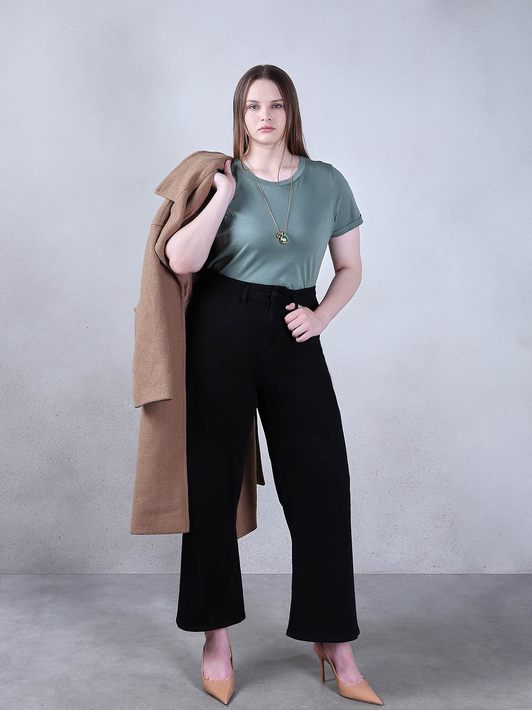 Curve High-Rise Black Flared Jeans