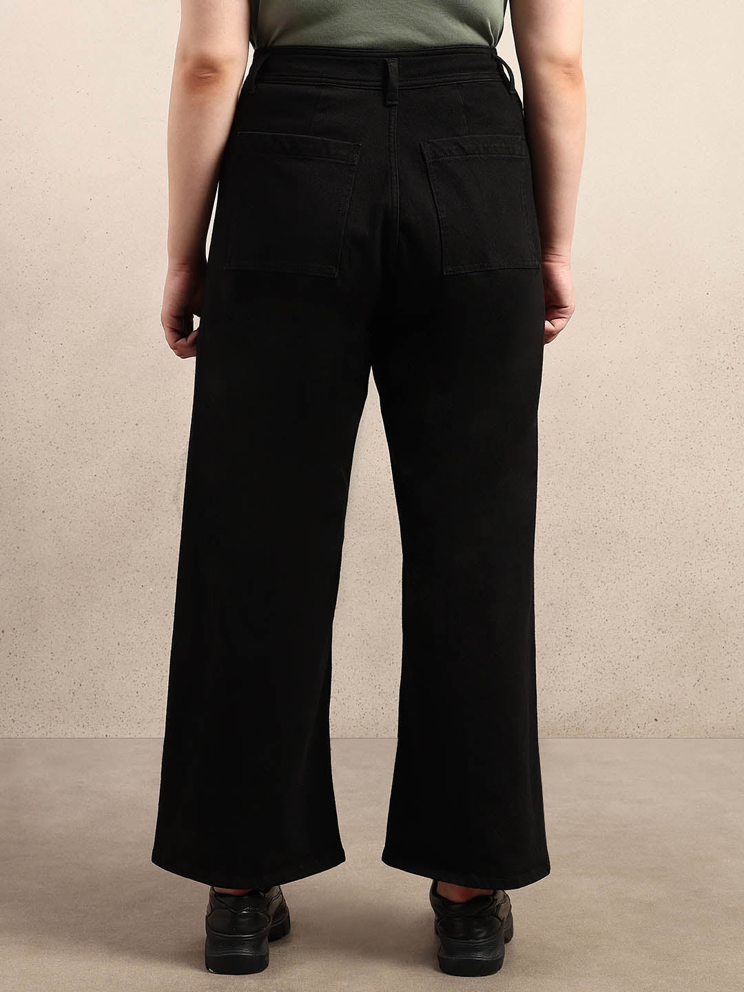 Curve High-Rise Black Flared Jeans