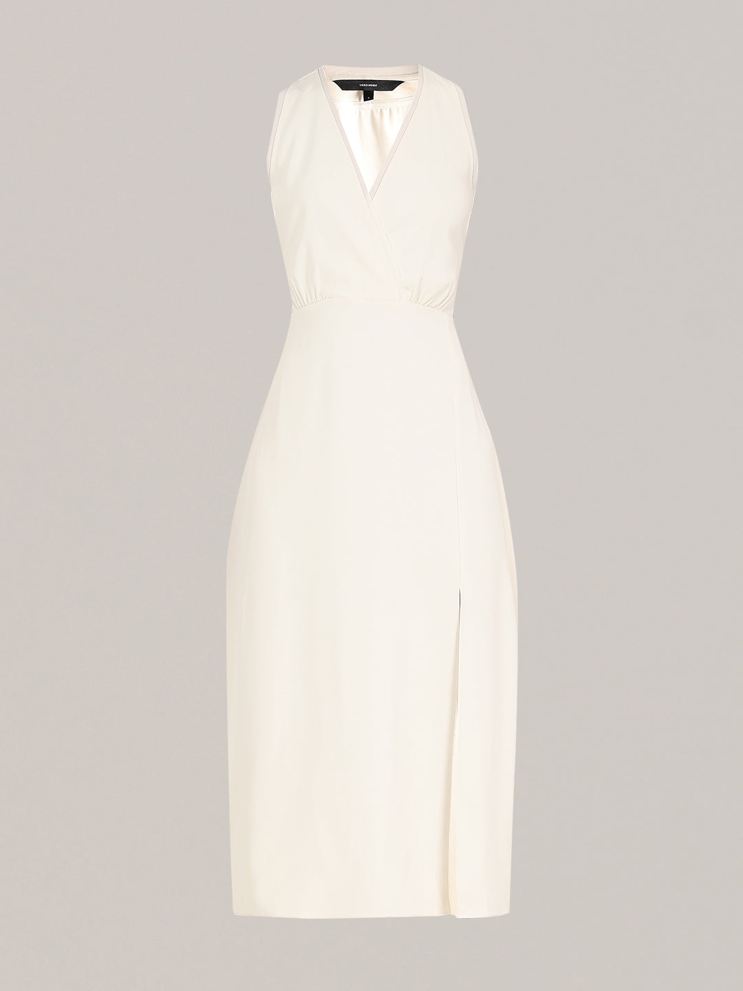 V-Neck Sleeveless Midi Dress