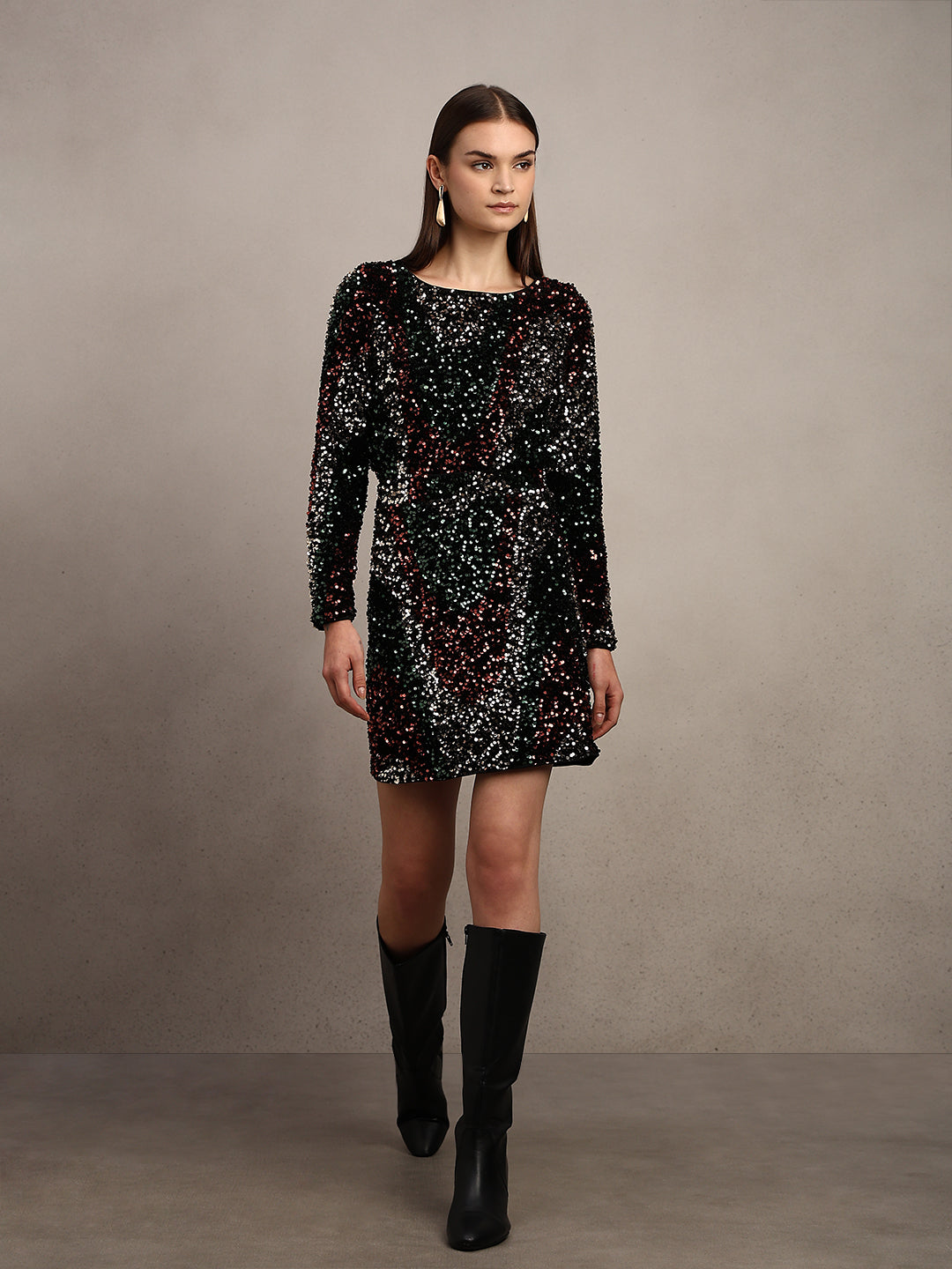 Sequin Embellished Mini Skirt