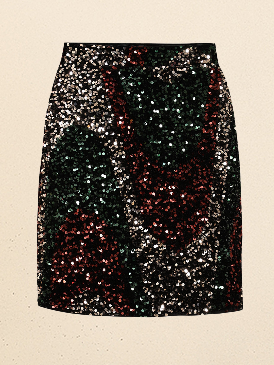 Sequin Embellished Mini Skirt