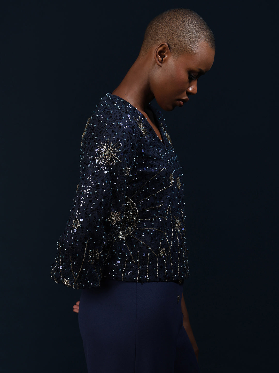 Marquee Sequin Embellished Top