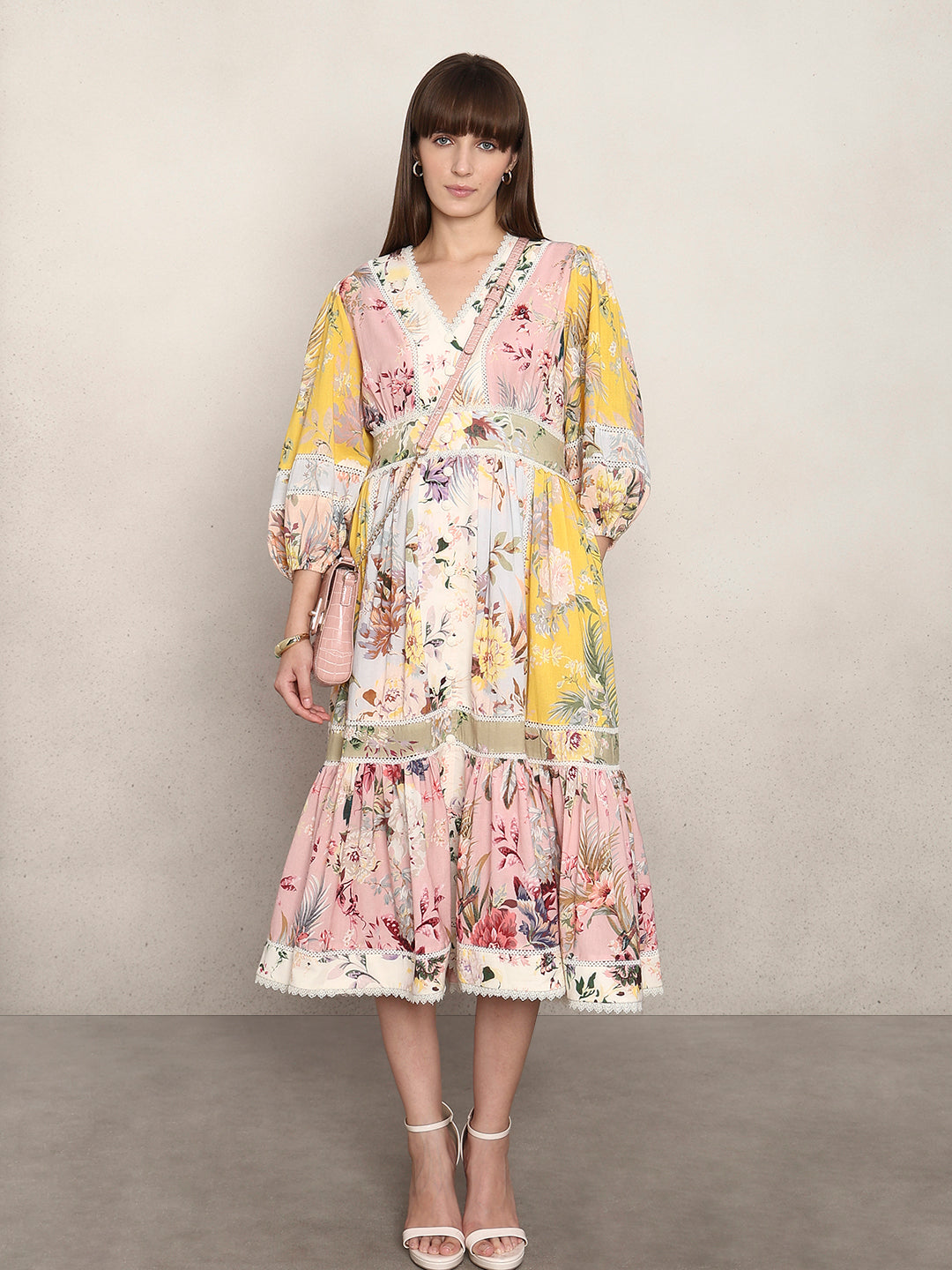 Flowy Floral Midi Dress