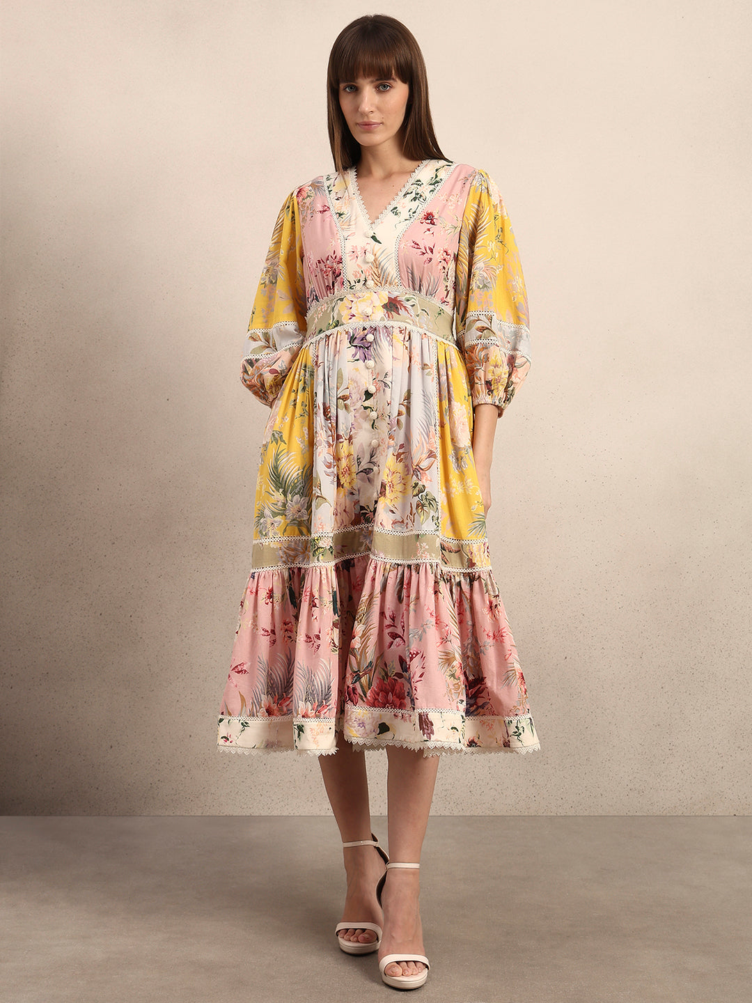 Flowy Floral Midi Dress