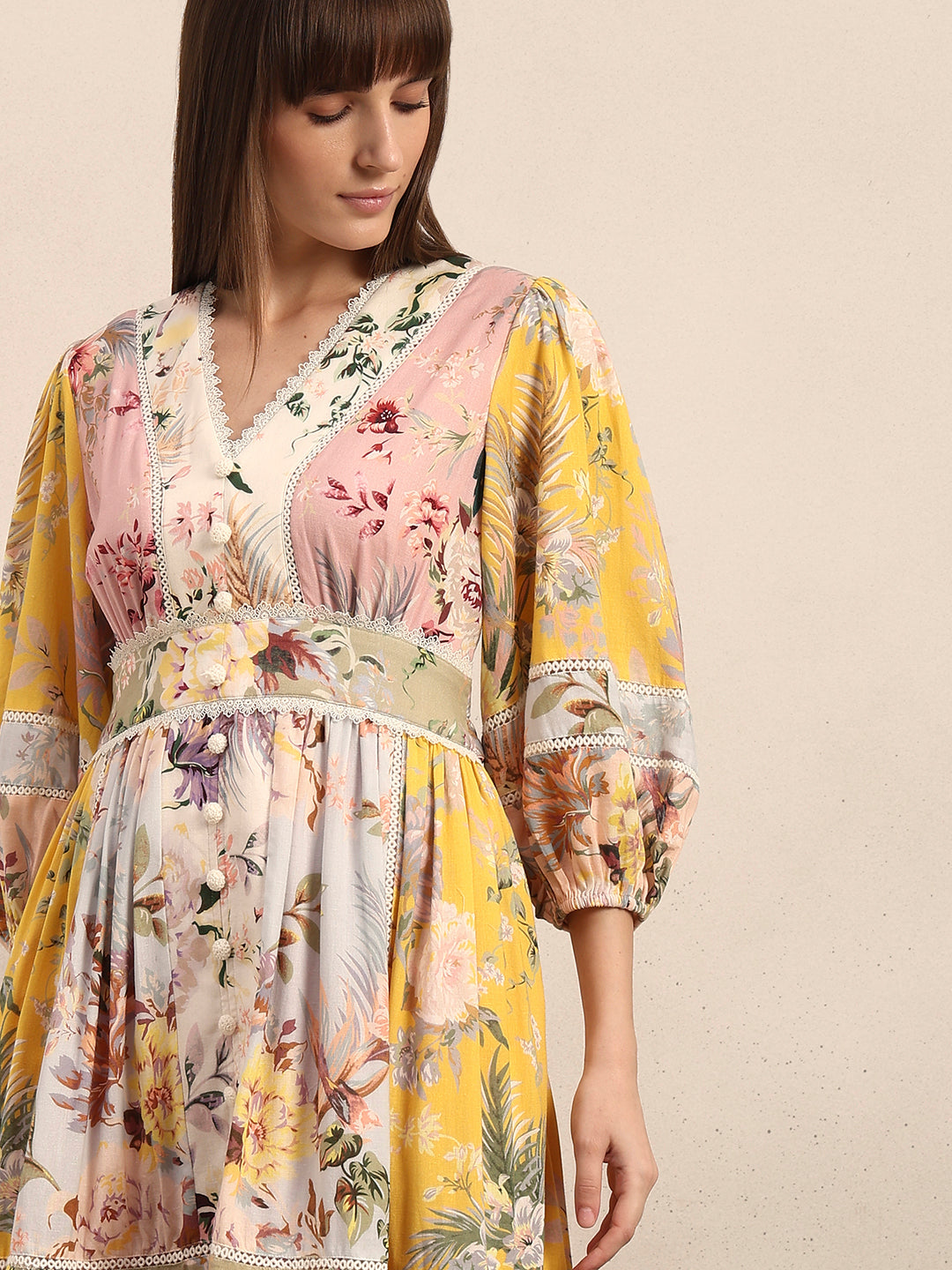 Flowy Floral Midi Dress