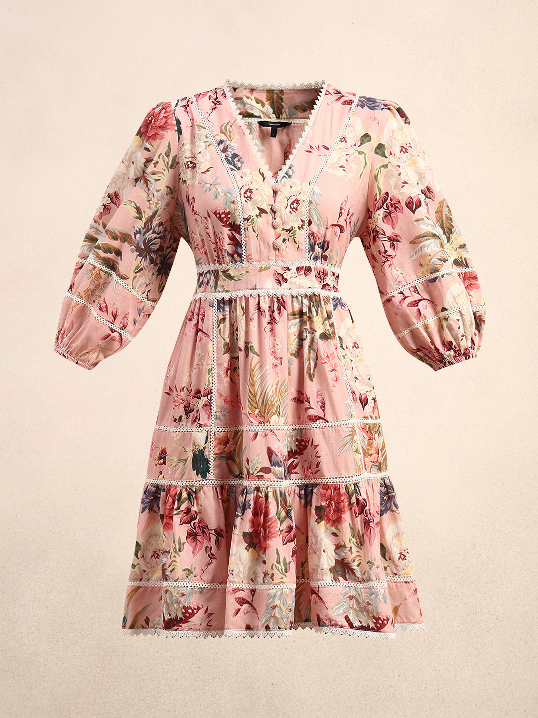 Floral Ruffle Mini Dress