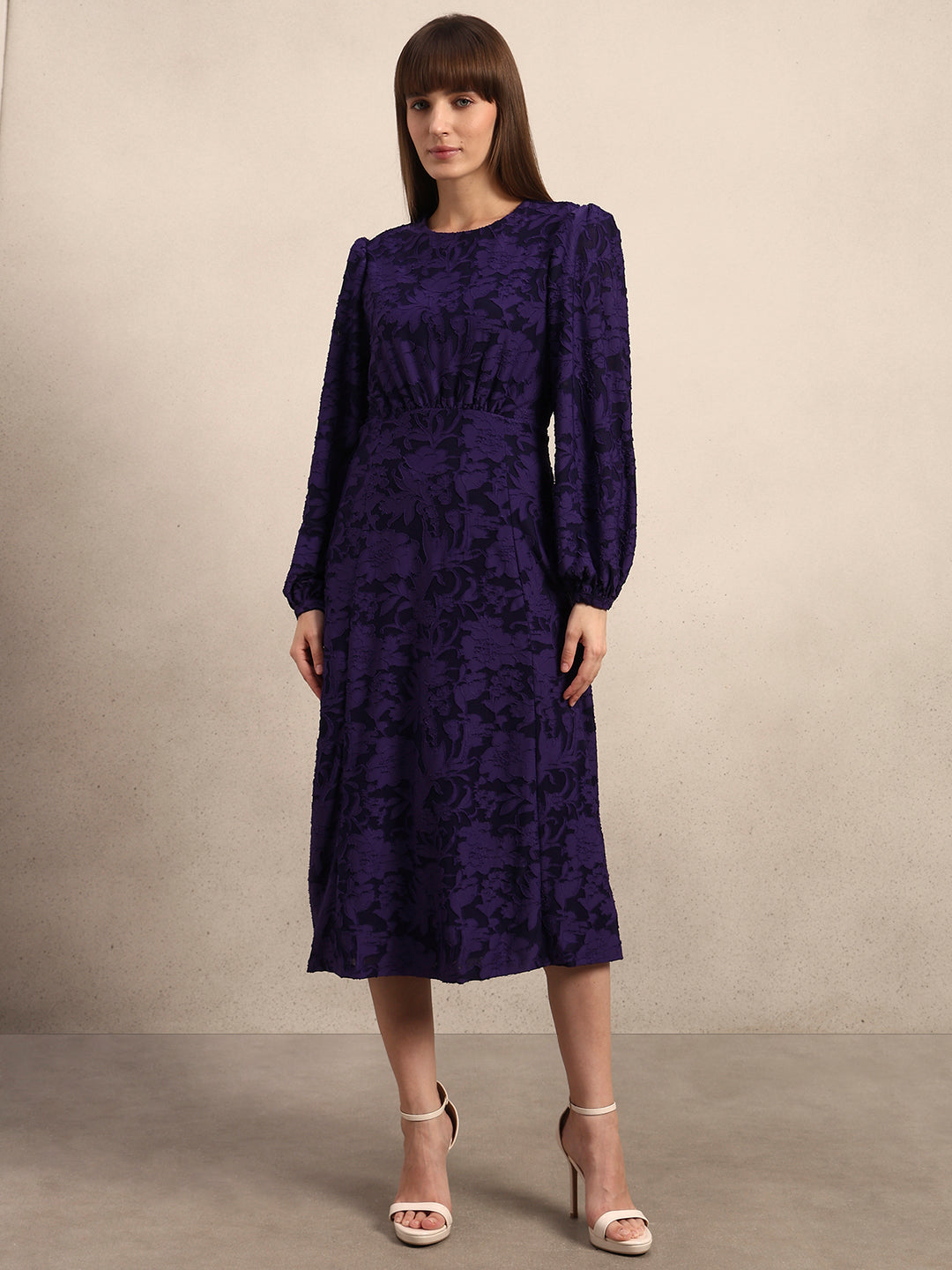 Textured Midi Dress