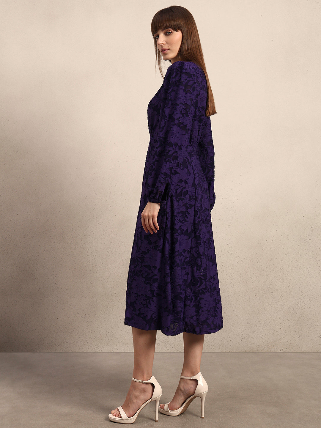 Textured Midi Dress