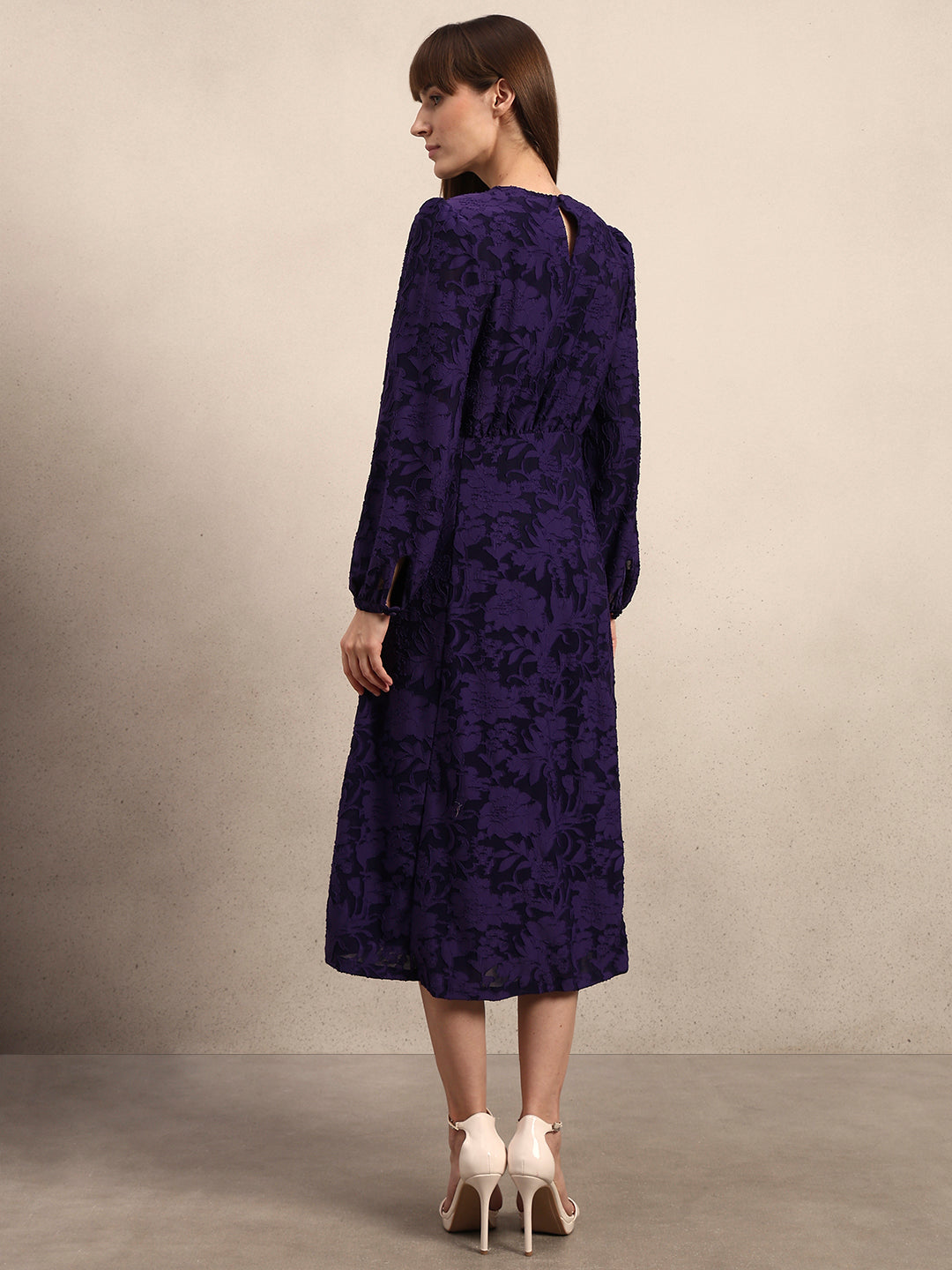 Textured Midi Dress