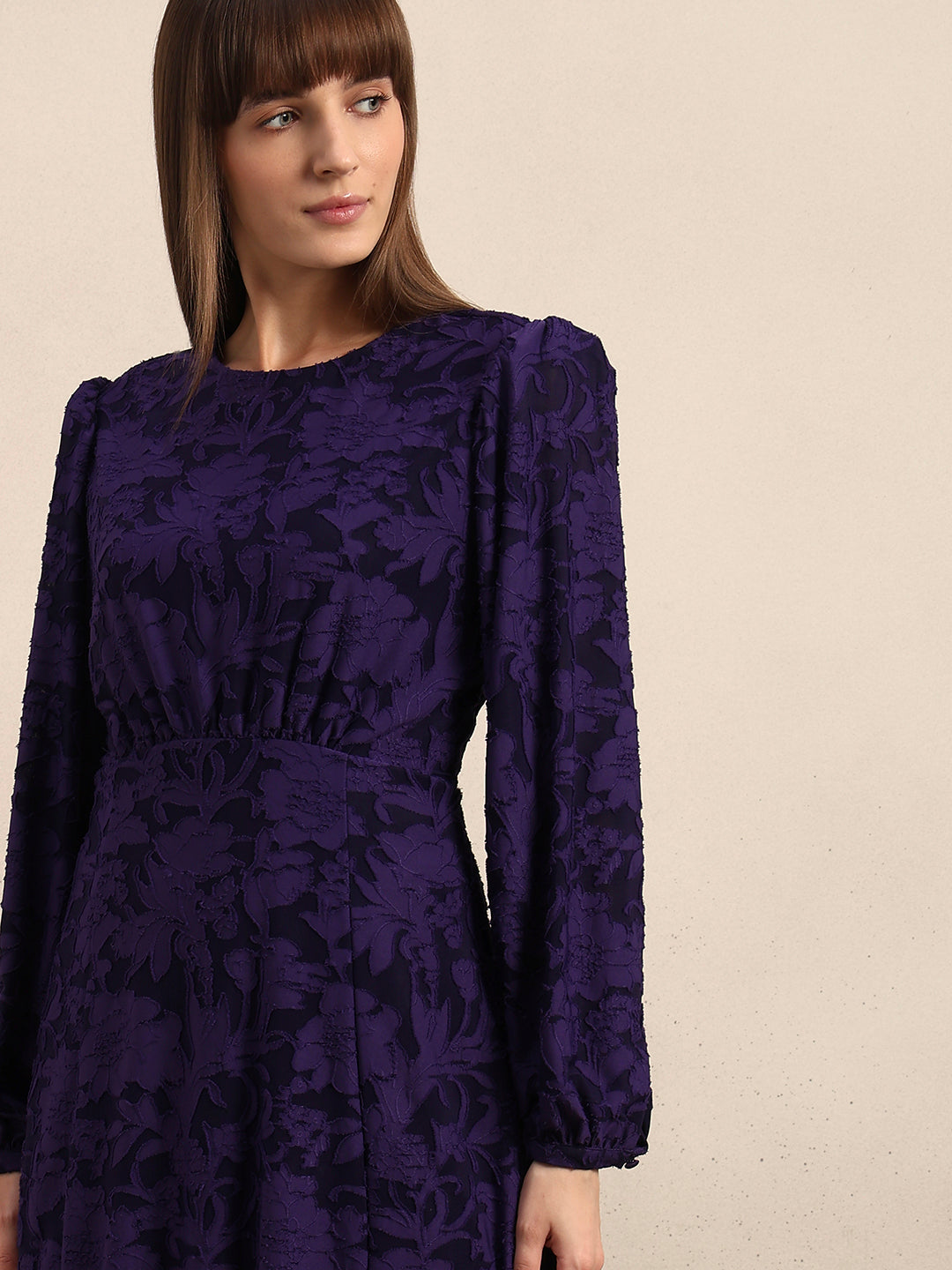 Textured Midi Dress