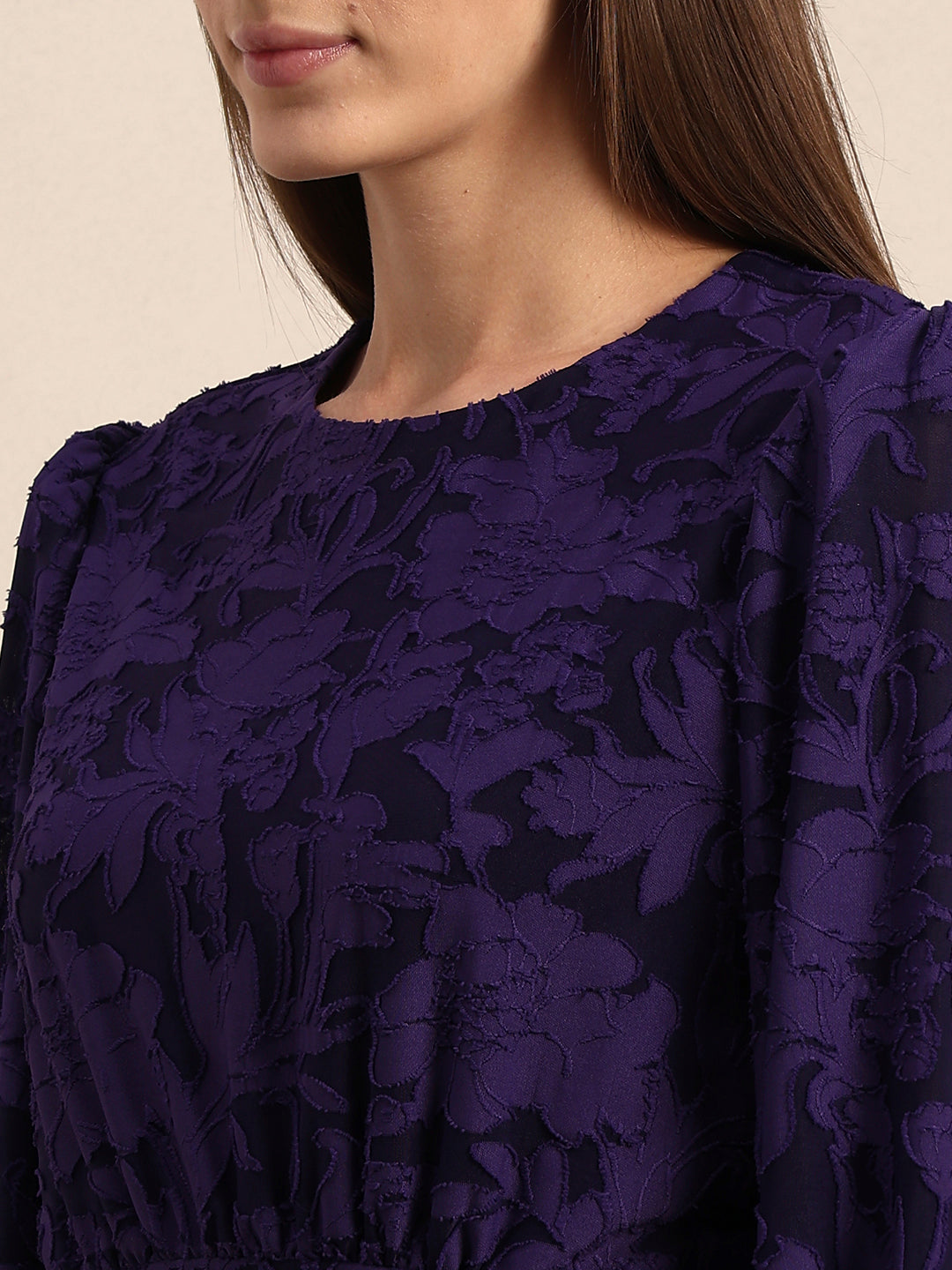Textured Midi Dress