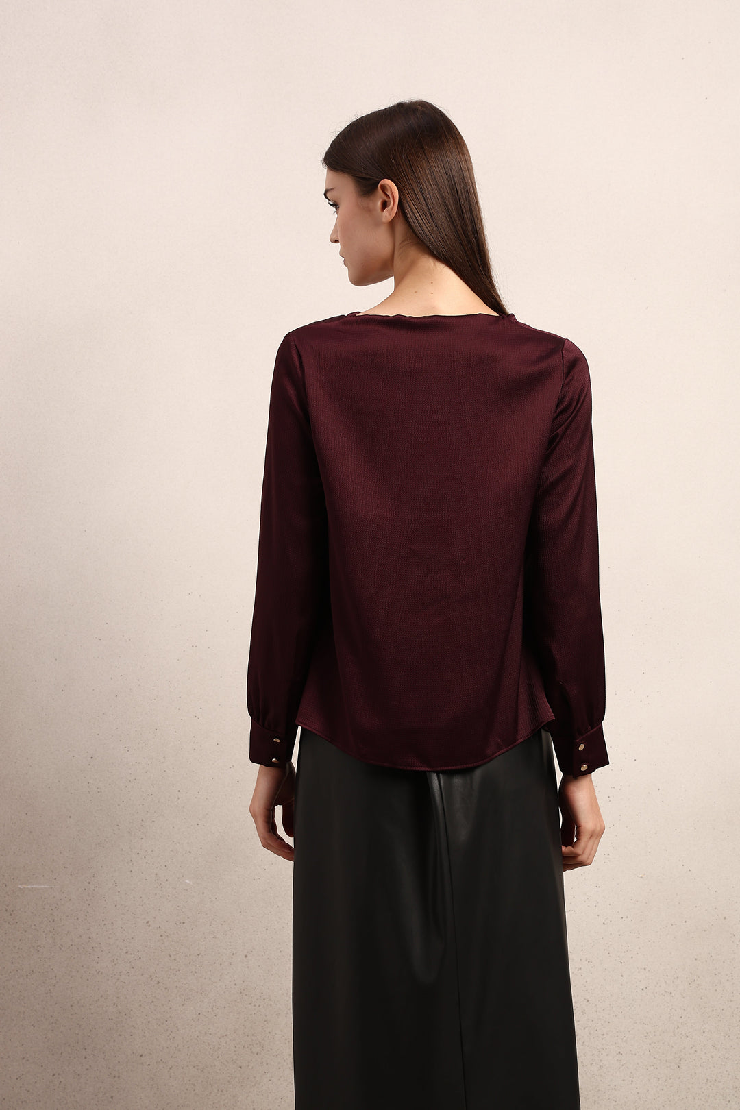 Cowl Neck Draped Top