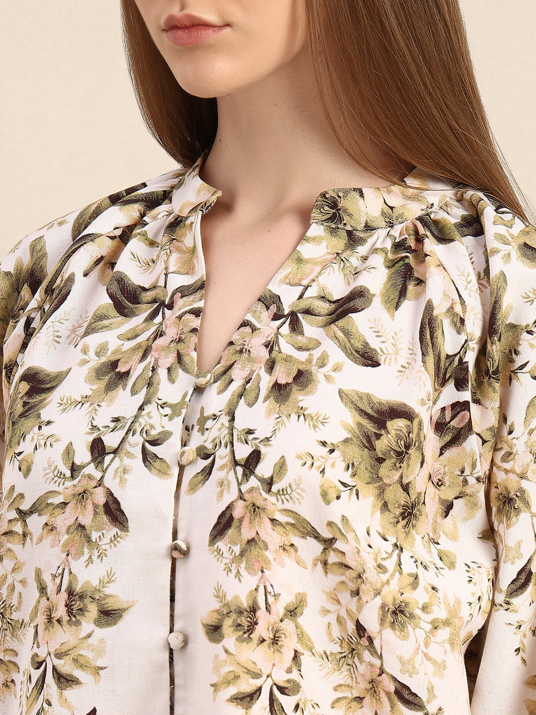 Delicate Floral Print Top