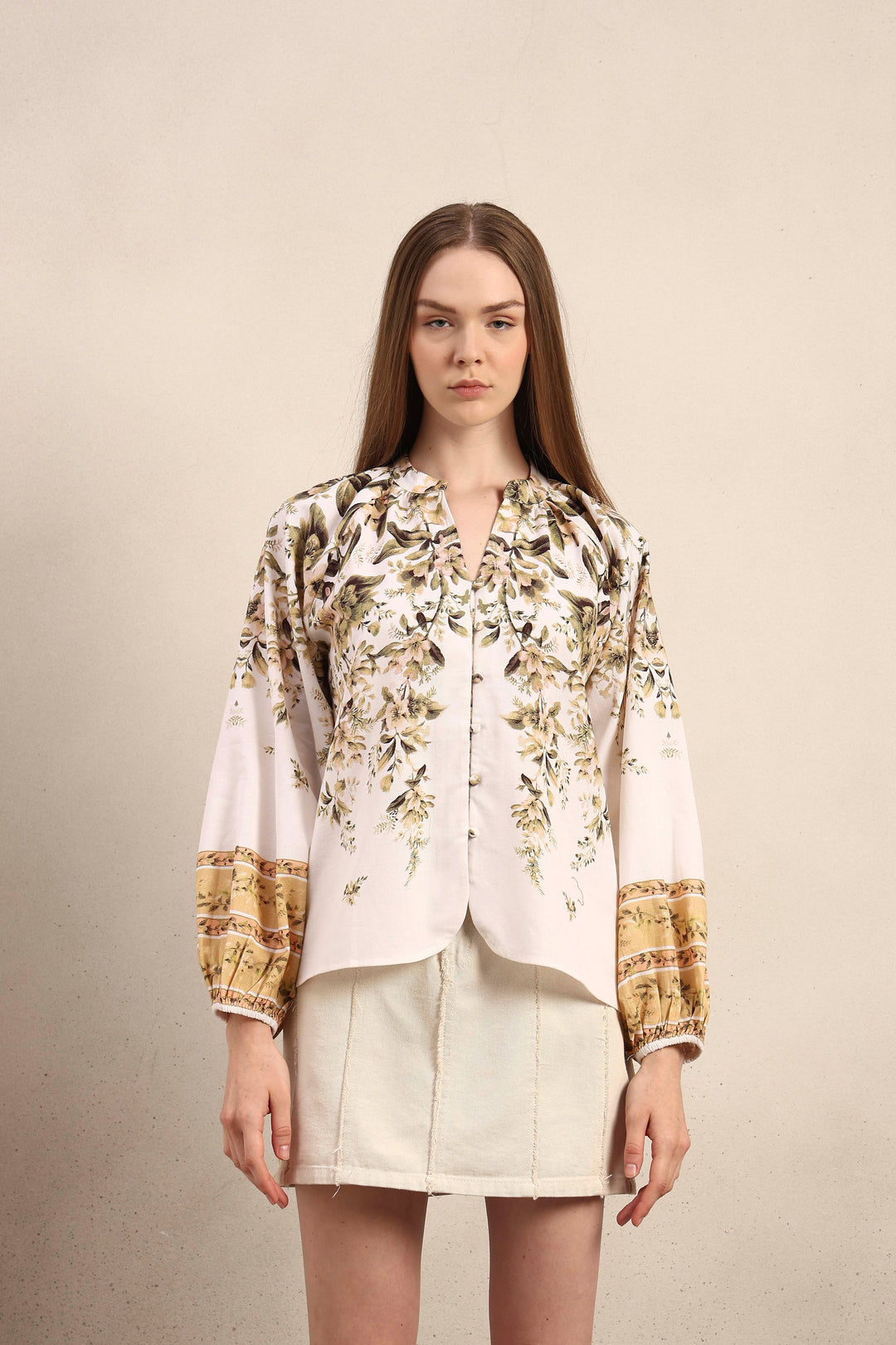 Delicate Floral Print Top