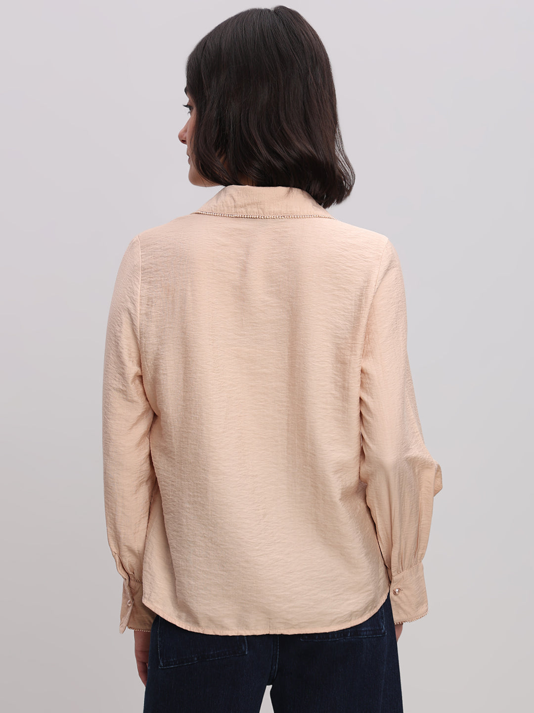 Classic Embellished Button-Down Shirt