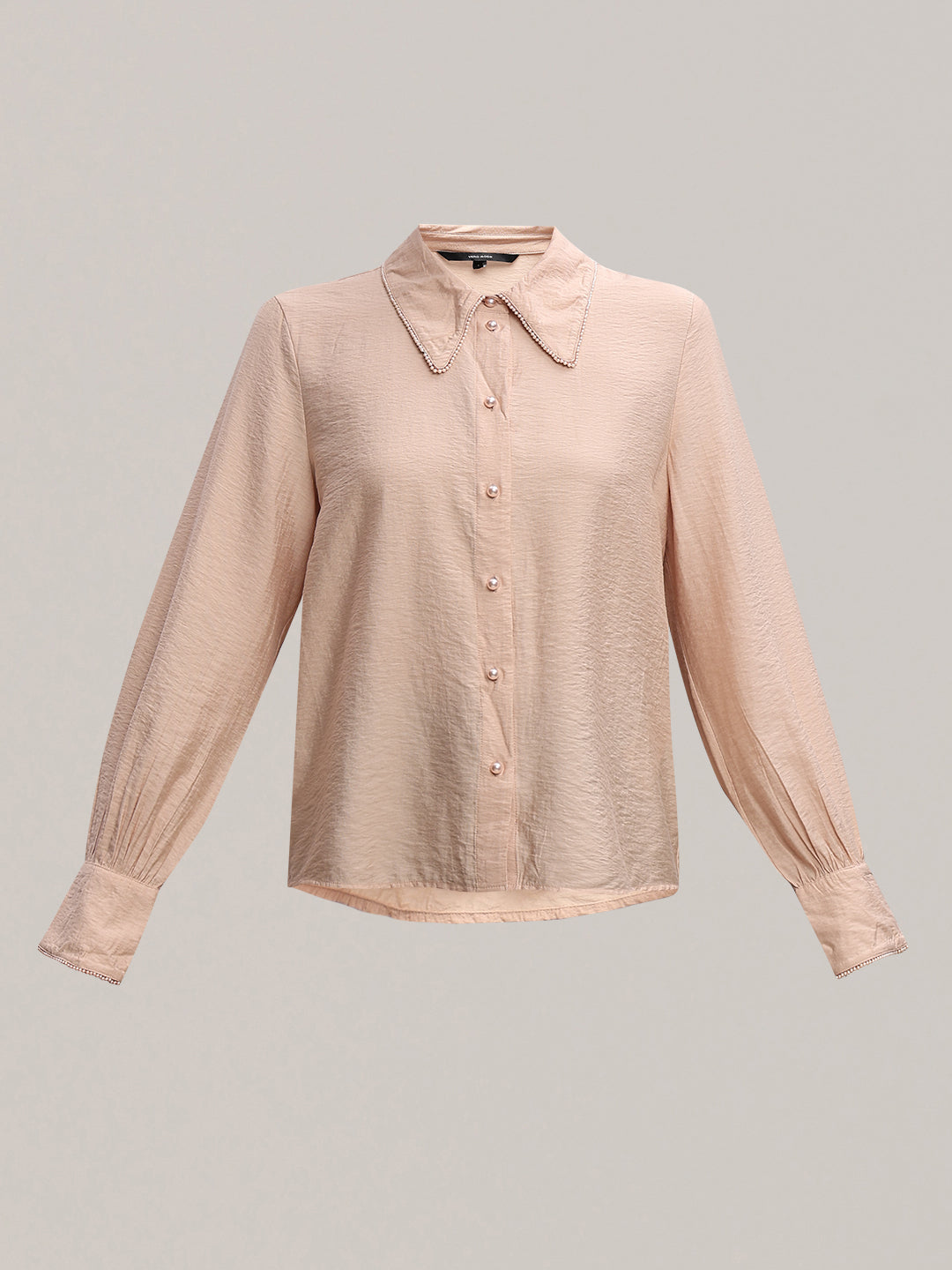 Classic Embellished Button-Down Shirt