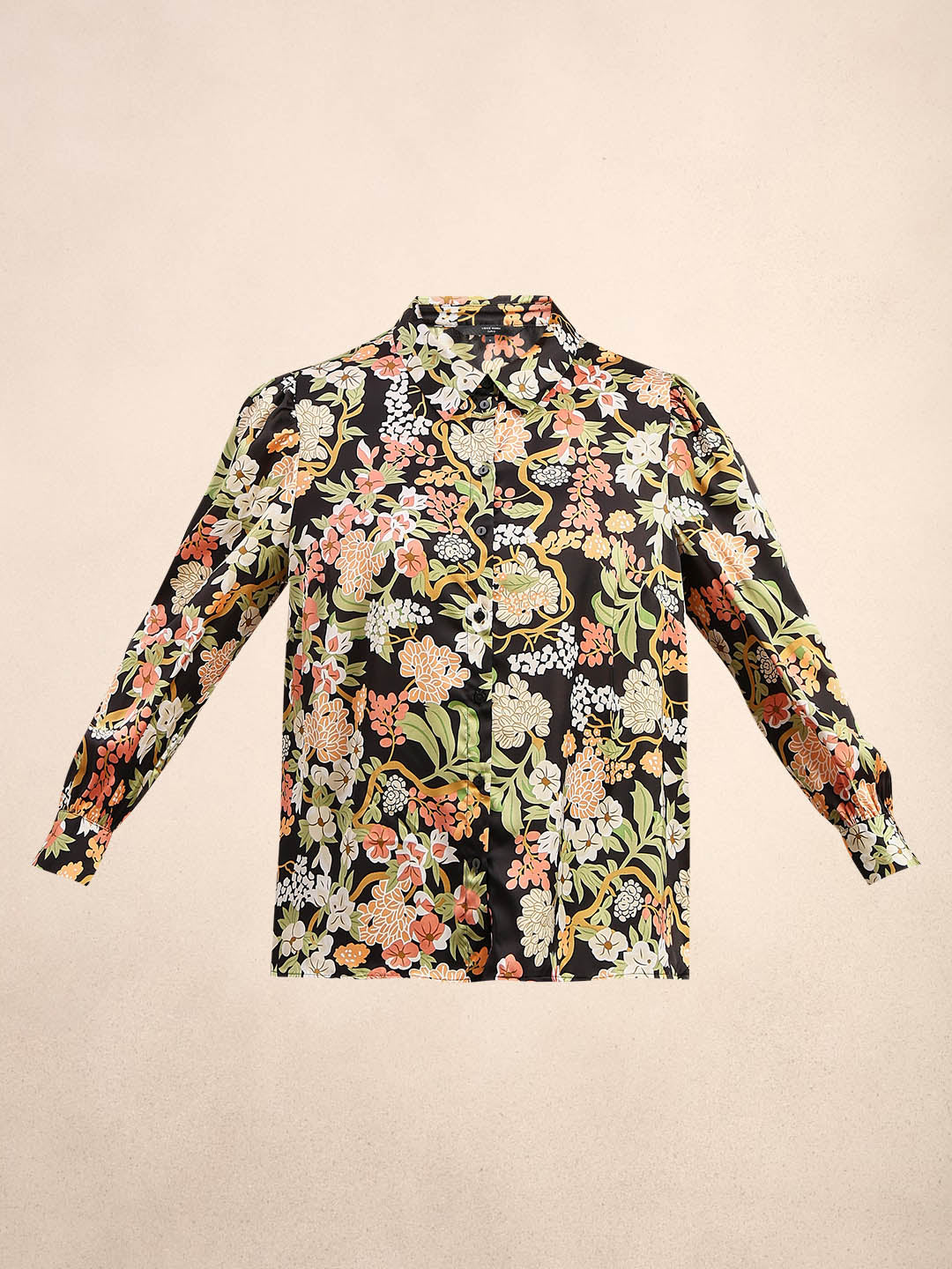Curve Floral Print Shirt