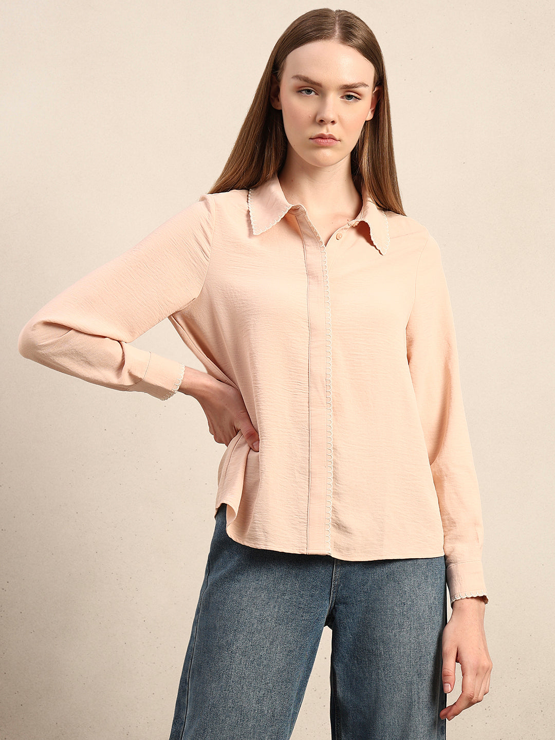 Scallop Collar Shirt
