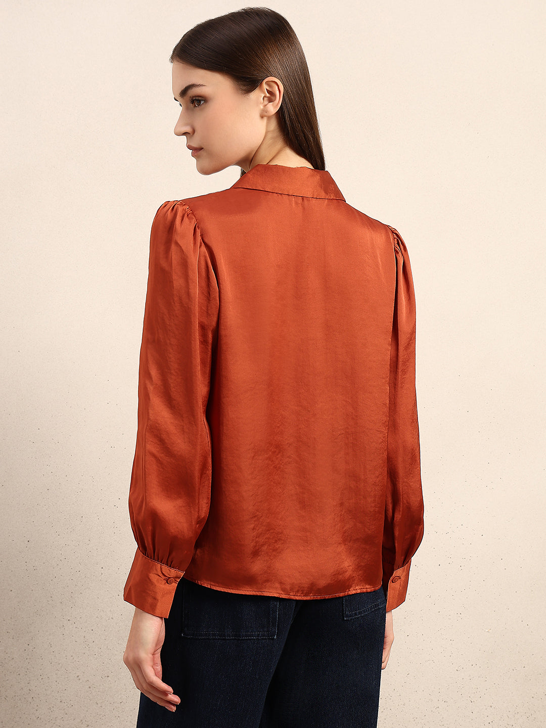 Rust Full Sleeves Shirt