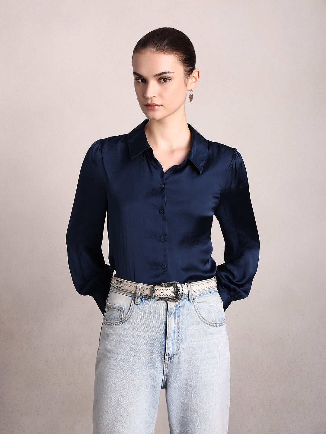 Blue Full Sleeves Shirt