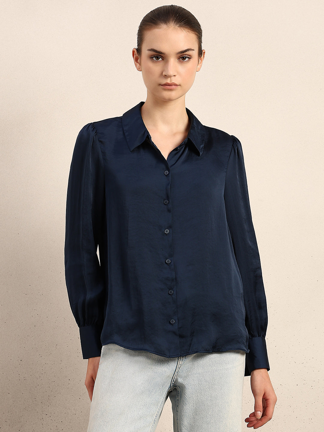 Blue Full Sleeves Shirt