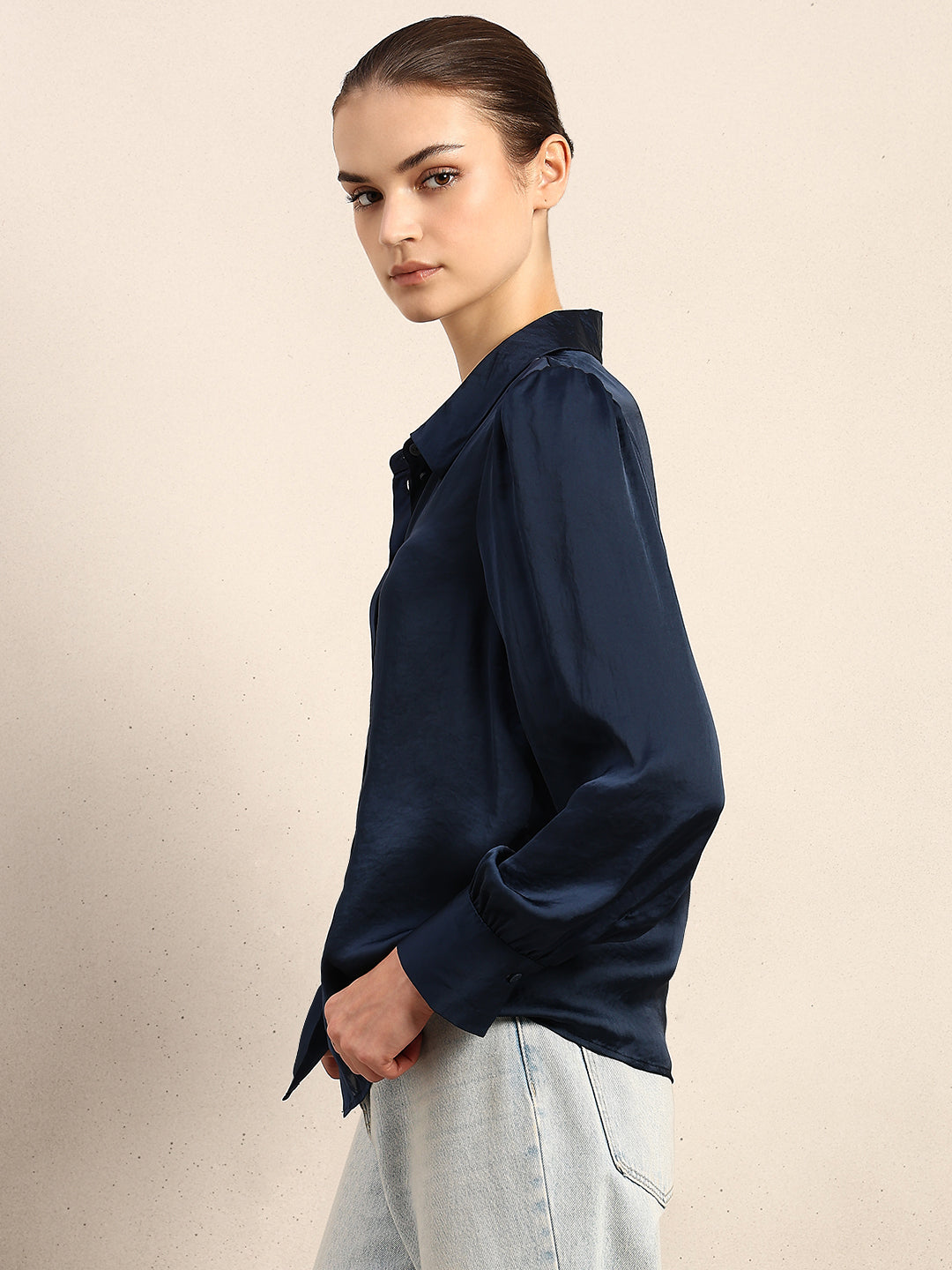 Blue Full Sleeves Shirt