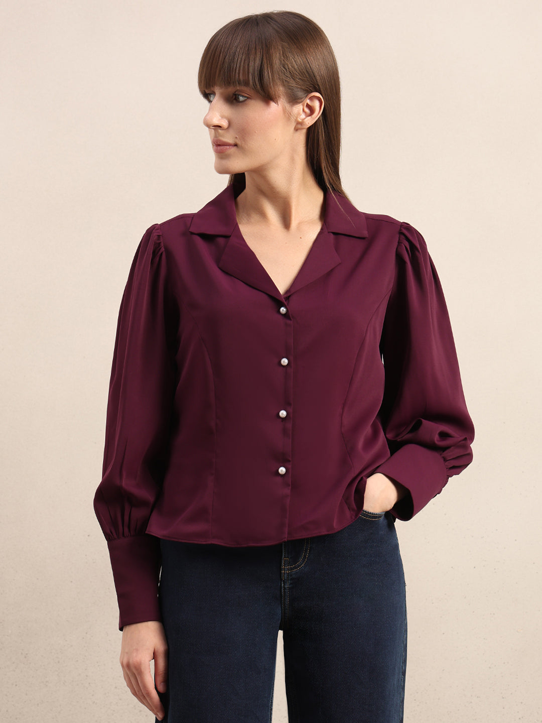 Cuff Sleeves Shirt
