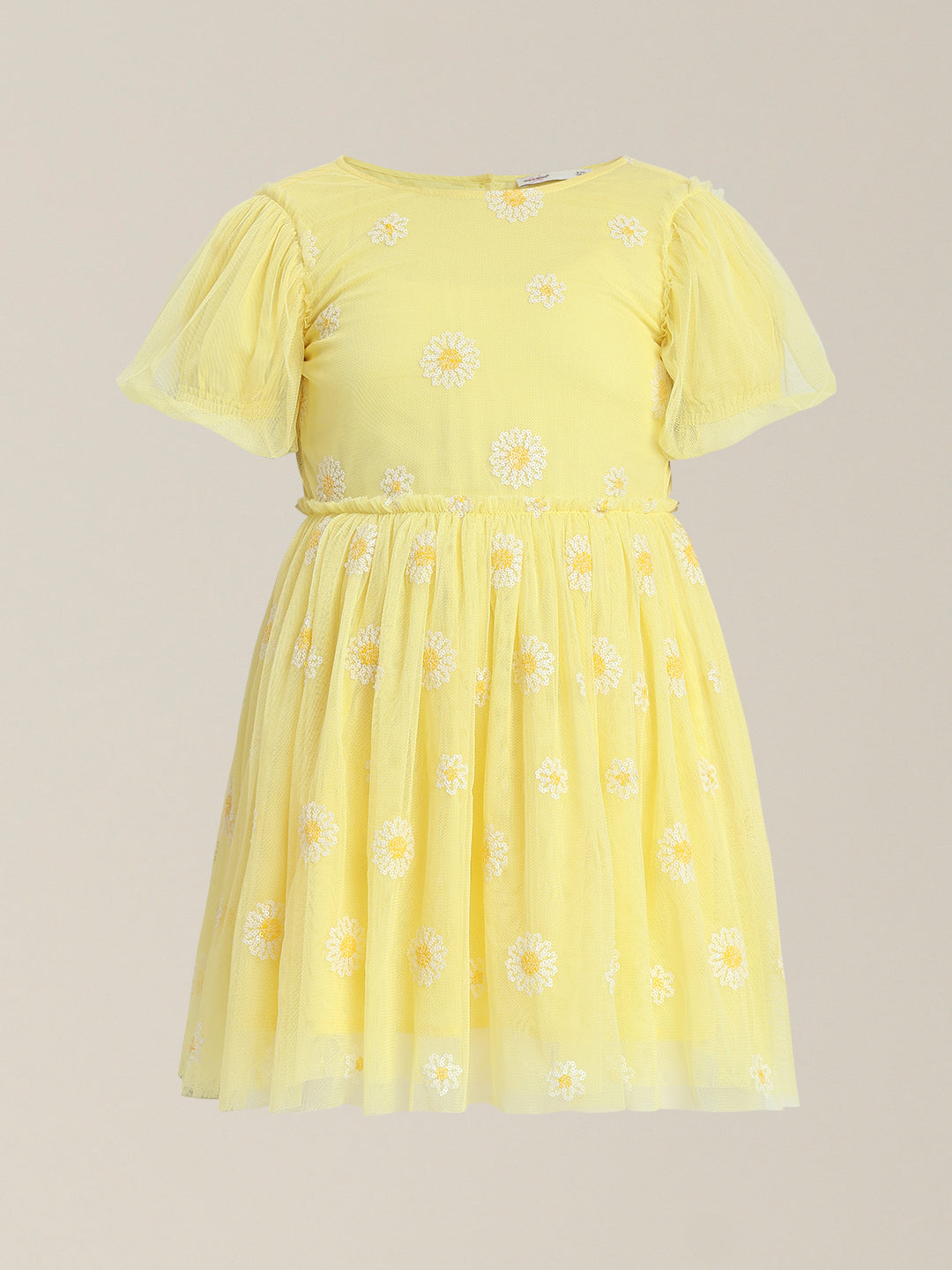 Girls Floral Ruffle Fit & Flare Dress