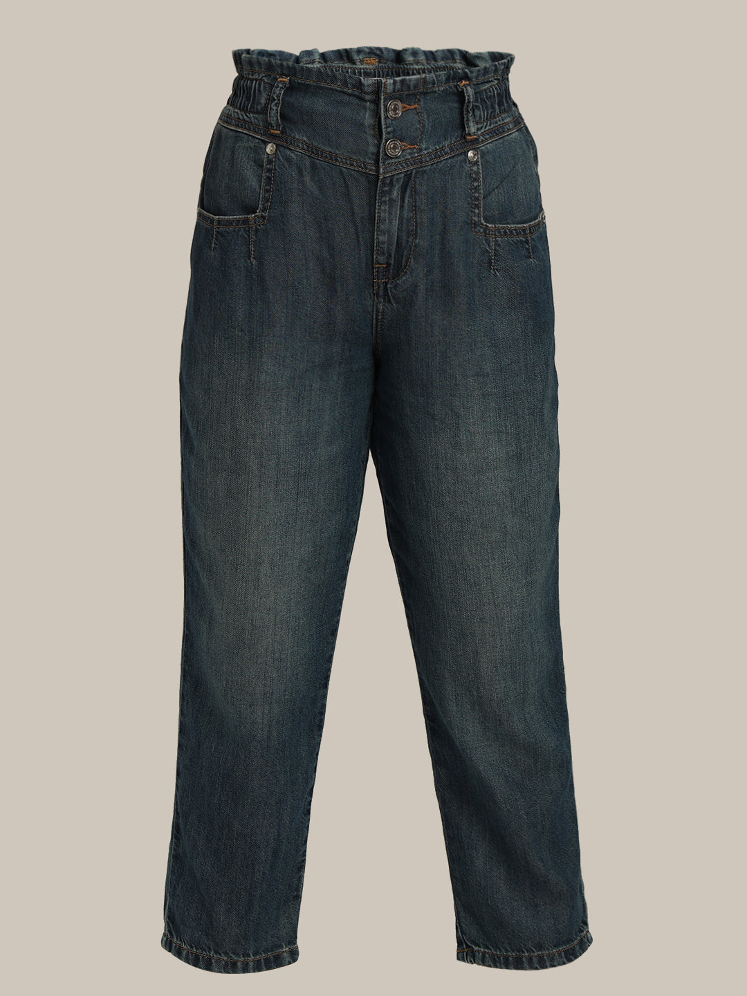 GIRL Dark Wash Mom Fit Jeans