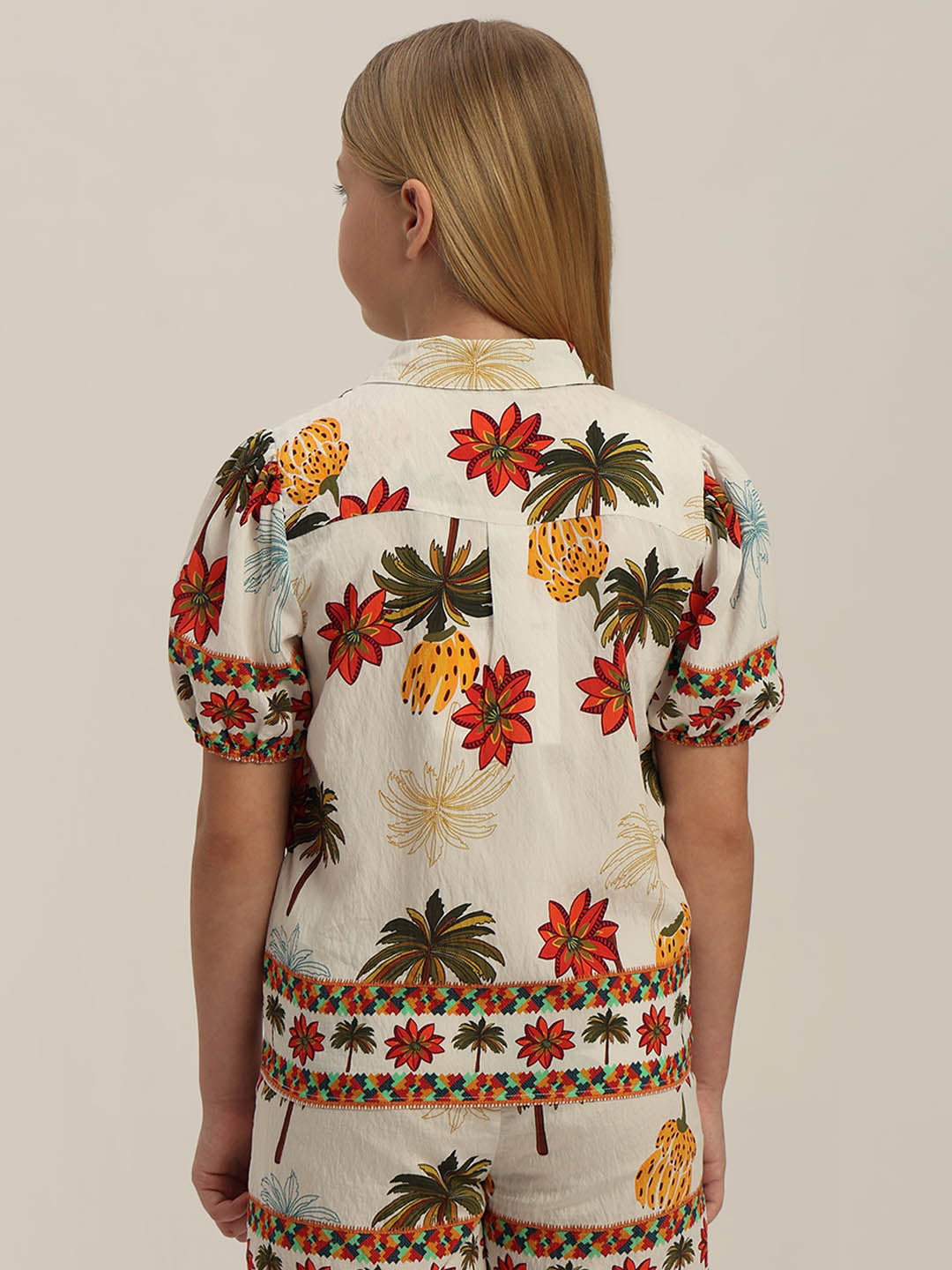 GIRLS Tropical Print Shirt