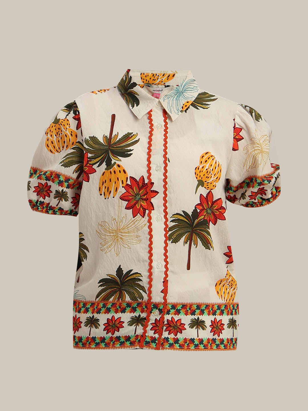 GIRLS Tropical Print Shirt
