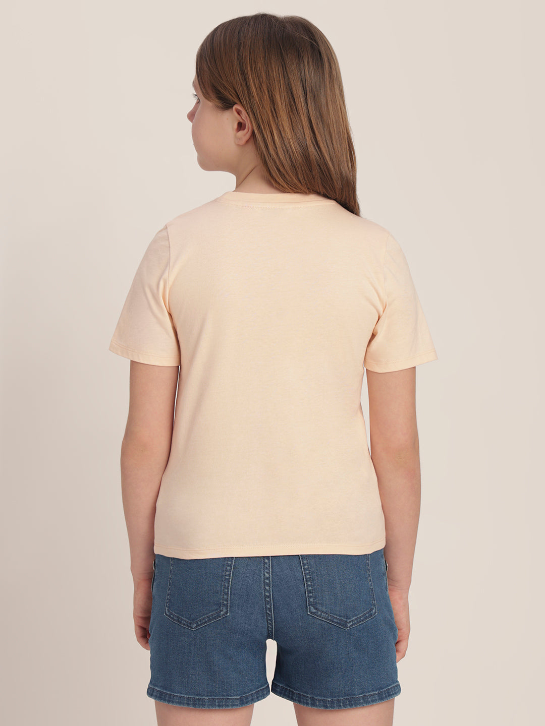 Girls Graphic Print Cotton T-shirt