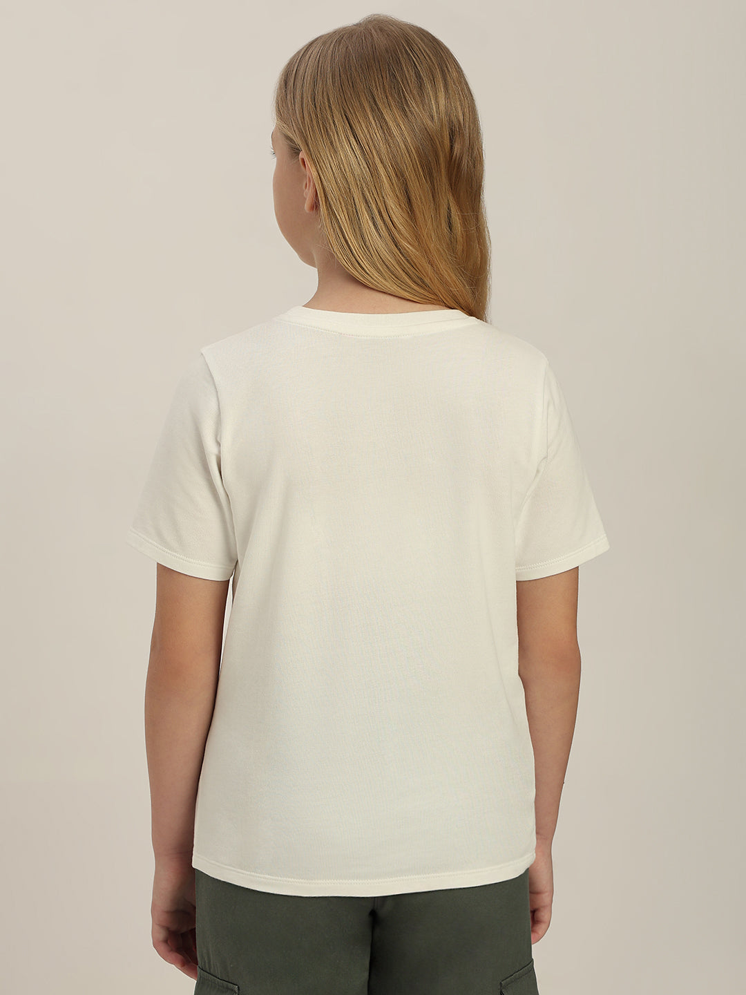 GIRLS White Embellished Logo T-shirt