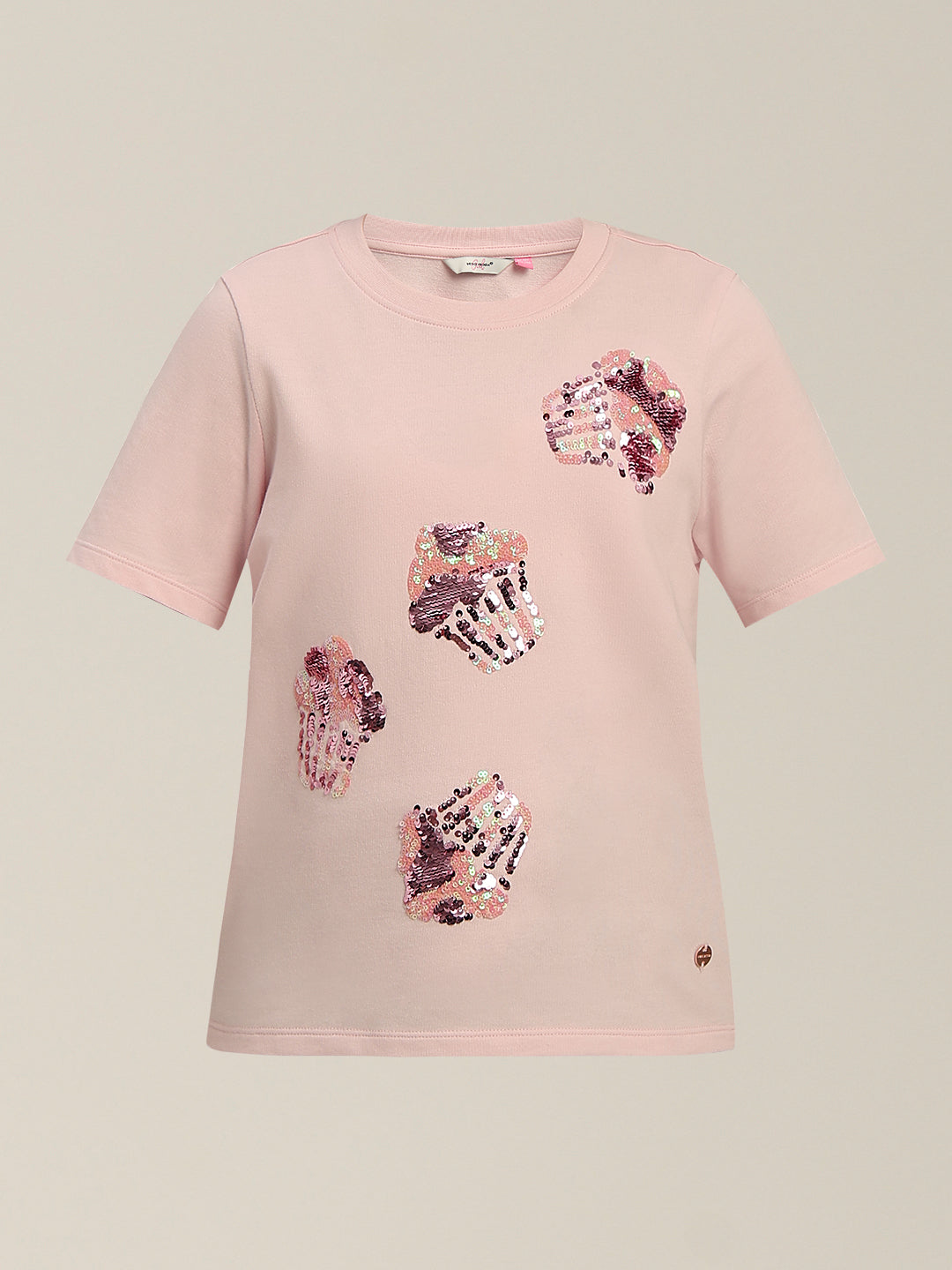GIRLS Pink Cupcake Print T-shirt