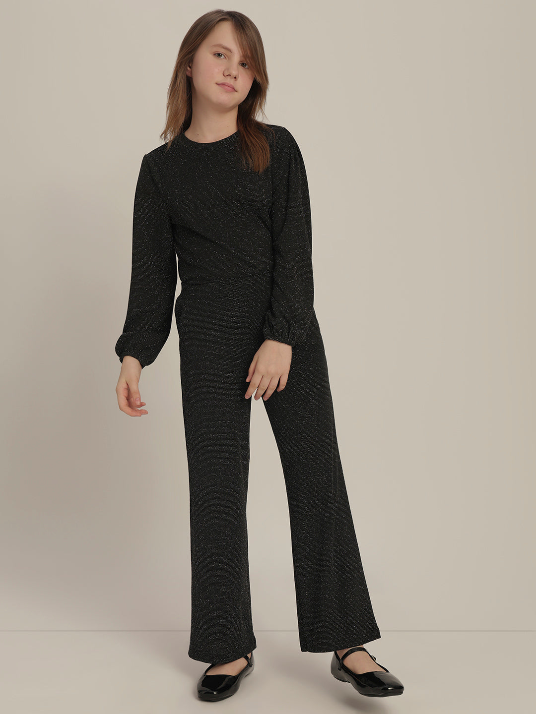 Girls Glitter Wide Leg Pants