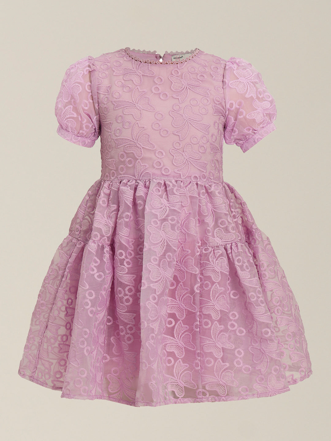 GIRL Lace Fit & Flare Dress