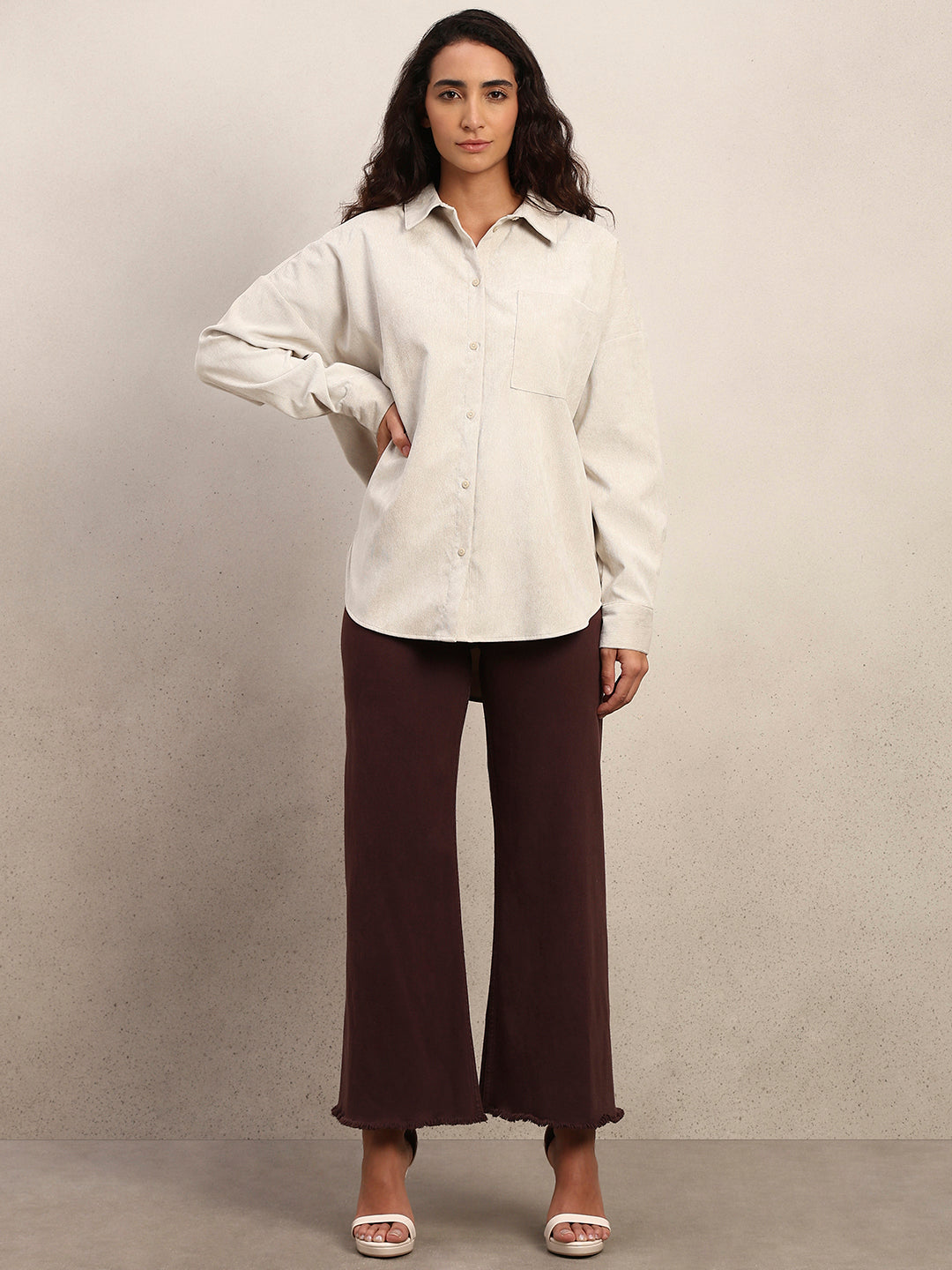 Cream Corduroy Shirt